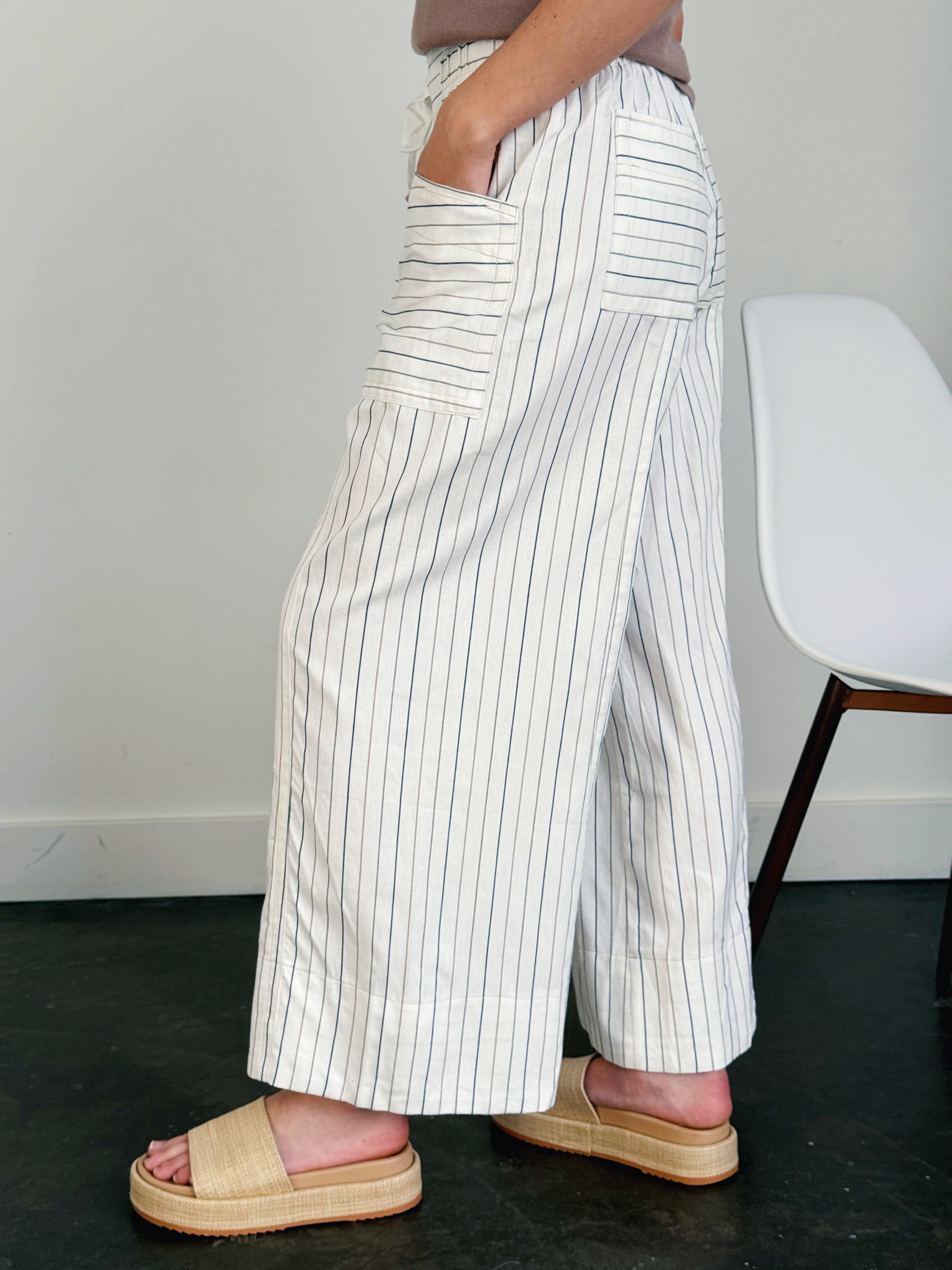 Zamora Pants - CREAM MULTI - willows clothing PANTS