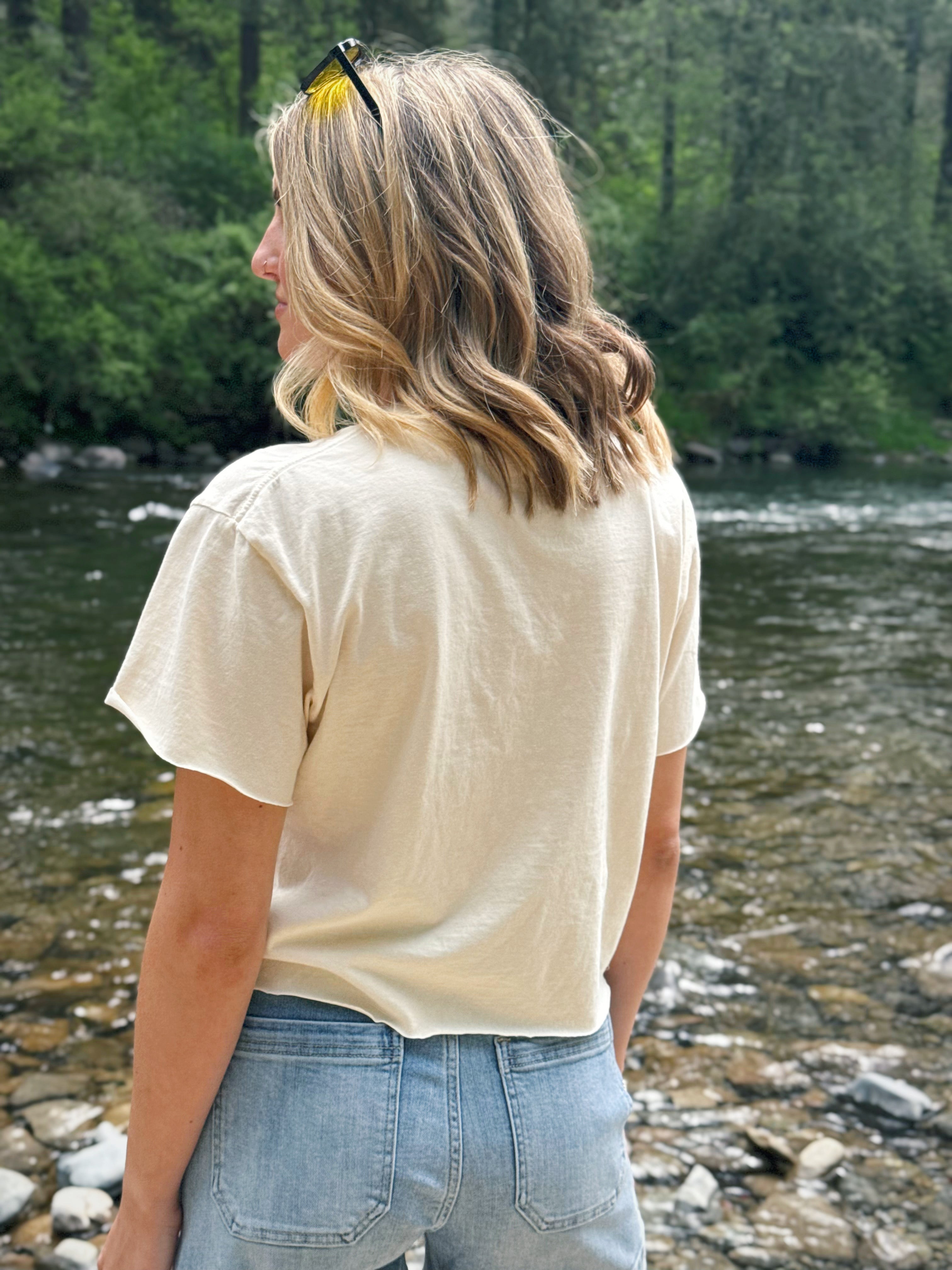 250th Anniversary Cropped Tee - IVORY - willows clothing S/S SHIRT