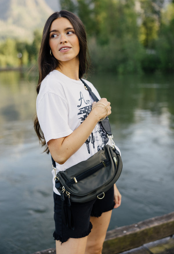 Annie Fanny Pack - OLIVE - willows clothing Fanny Packs