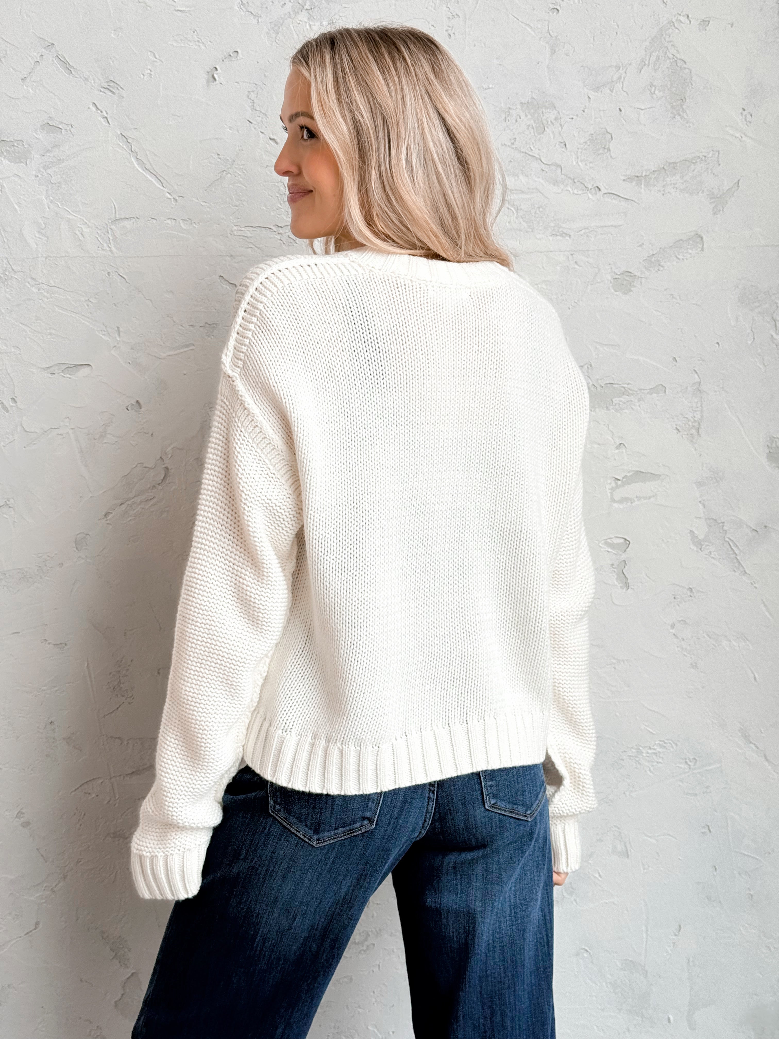 87 Sweater - WHITE - willows clothing SWEATER