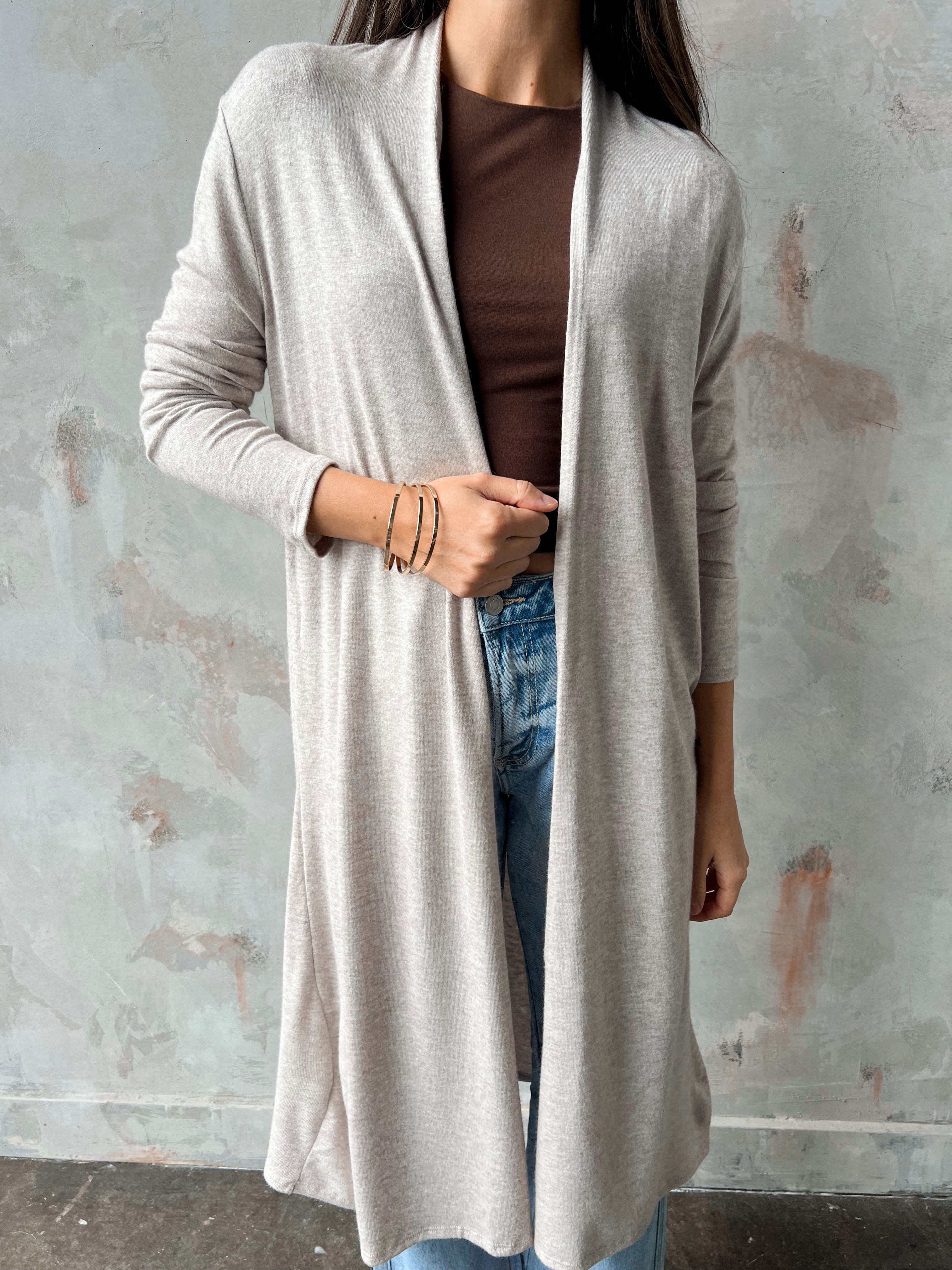 Simple Times Cardigan - OATMEAL