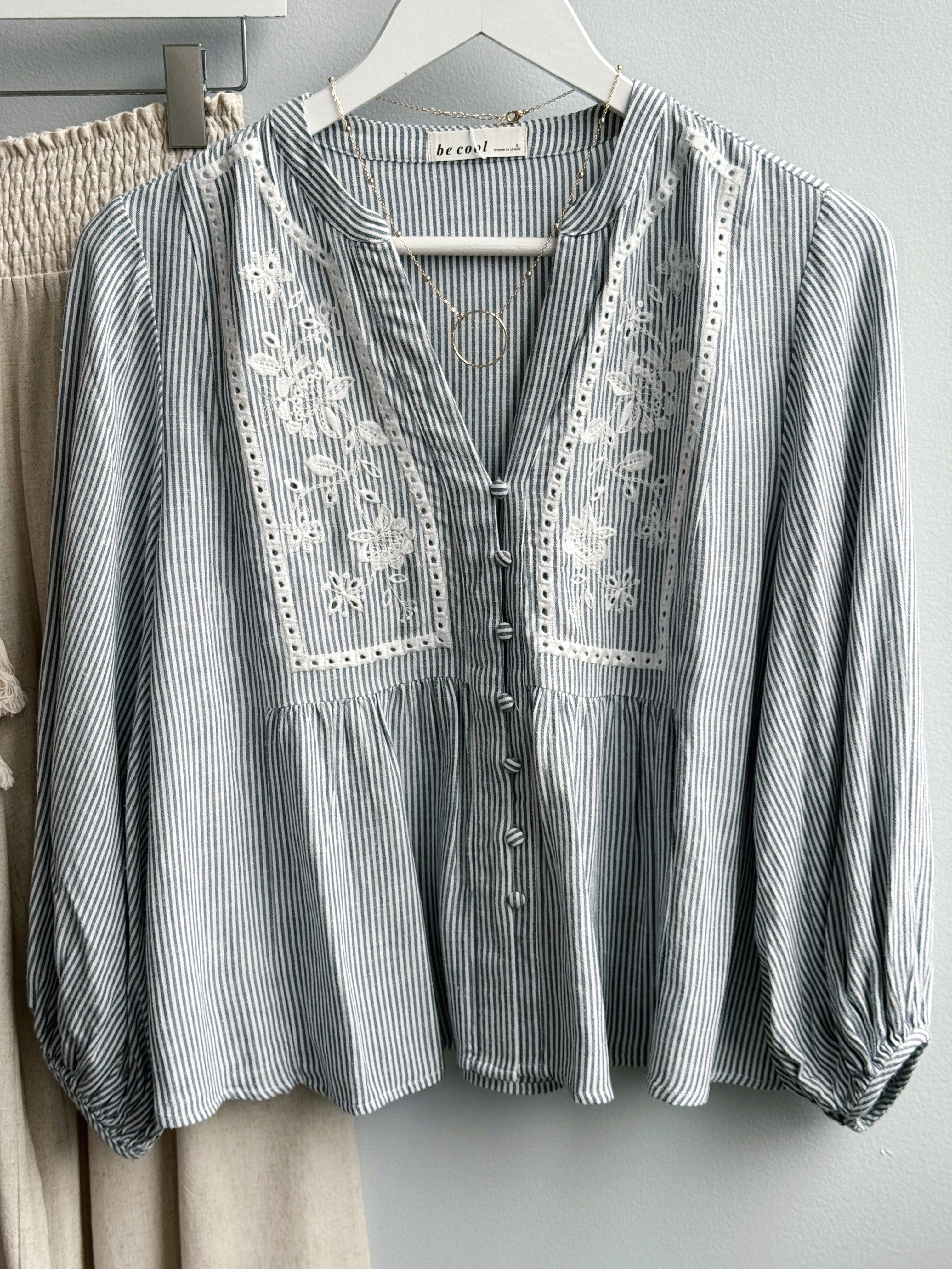 Whitney Blouse - DENIM