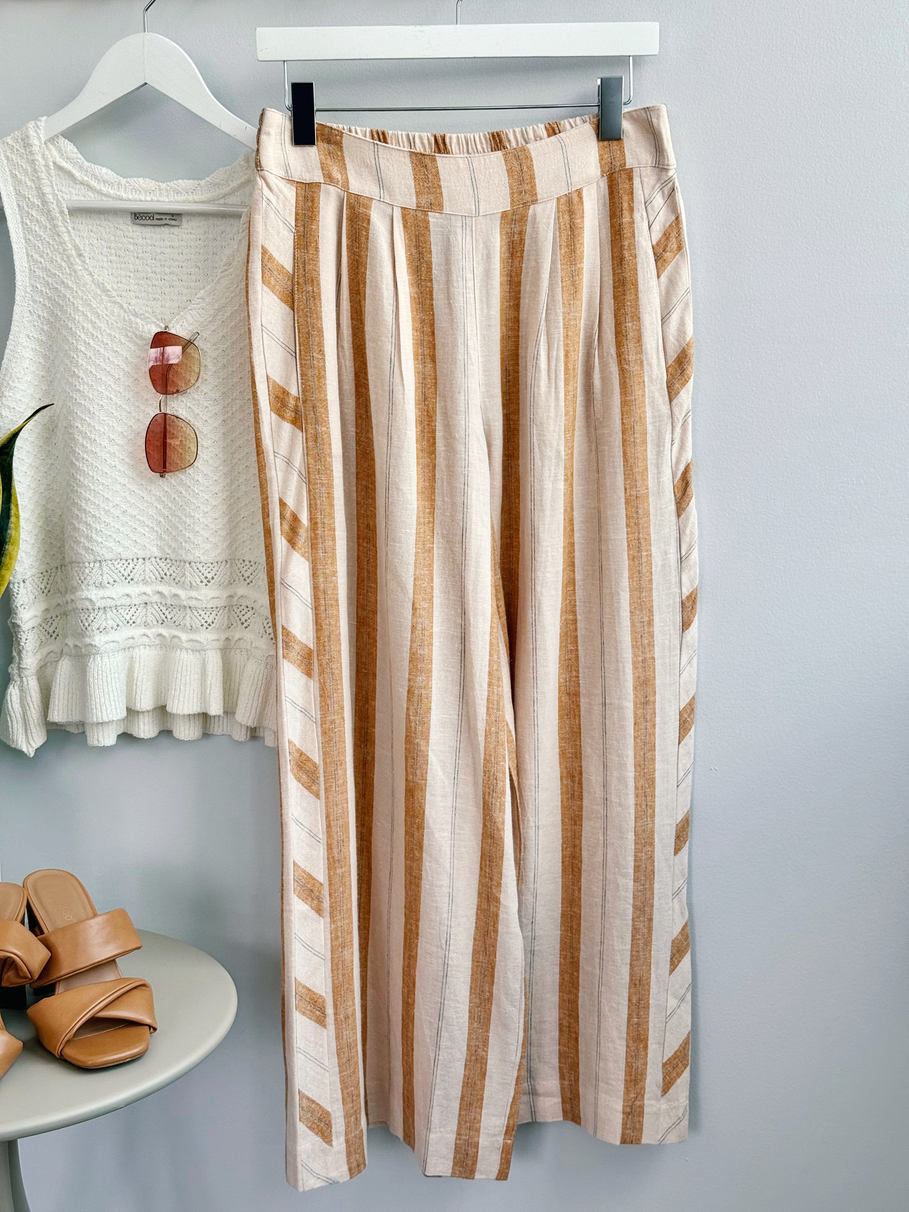 [TRIBAL] Provence Linen Pants - SAHARABEIGE