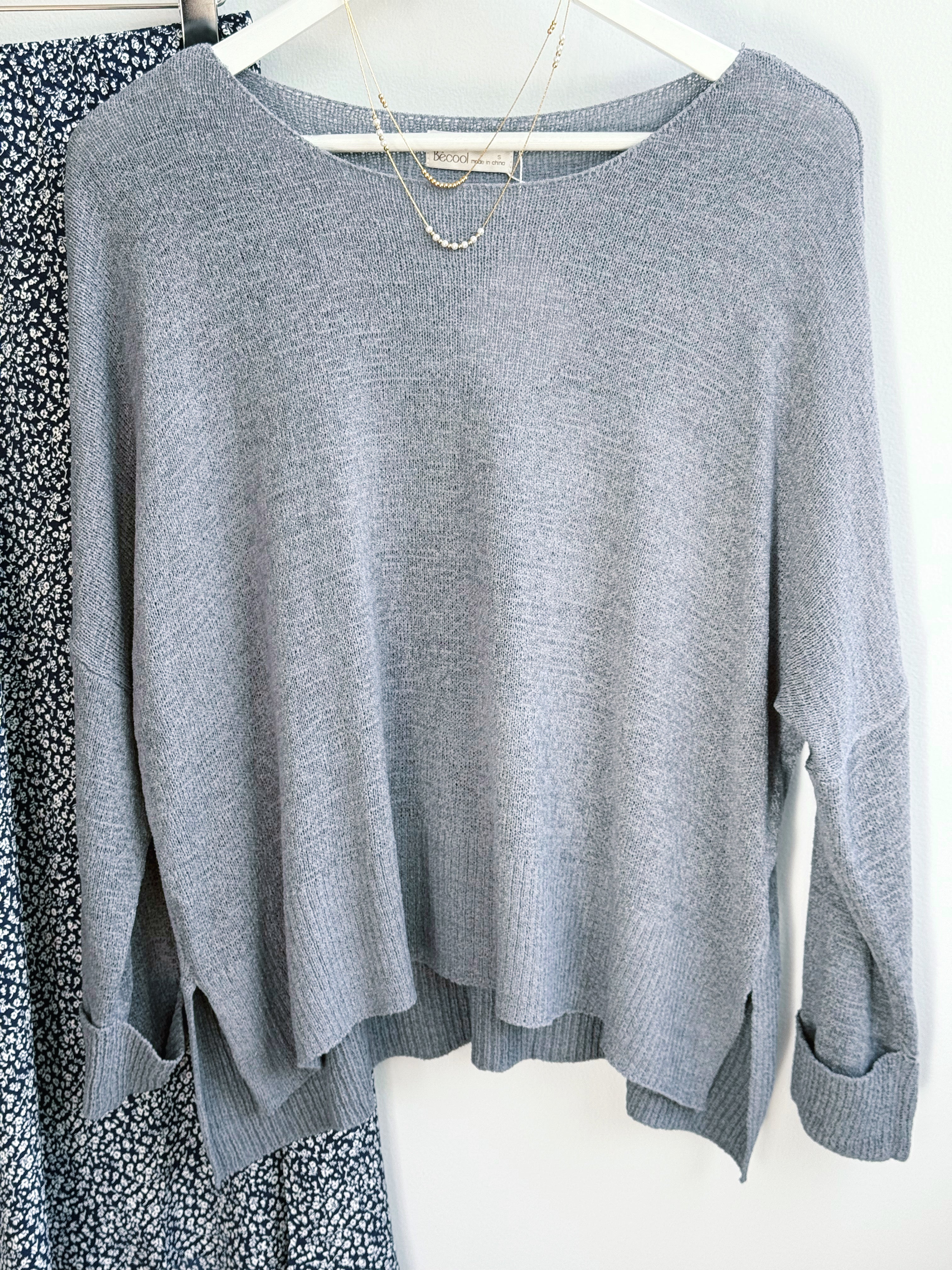 After Rain Sweater - SLATE