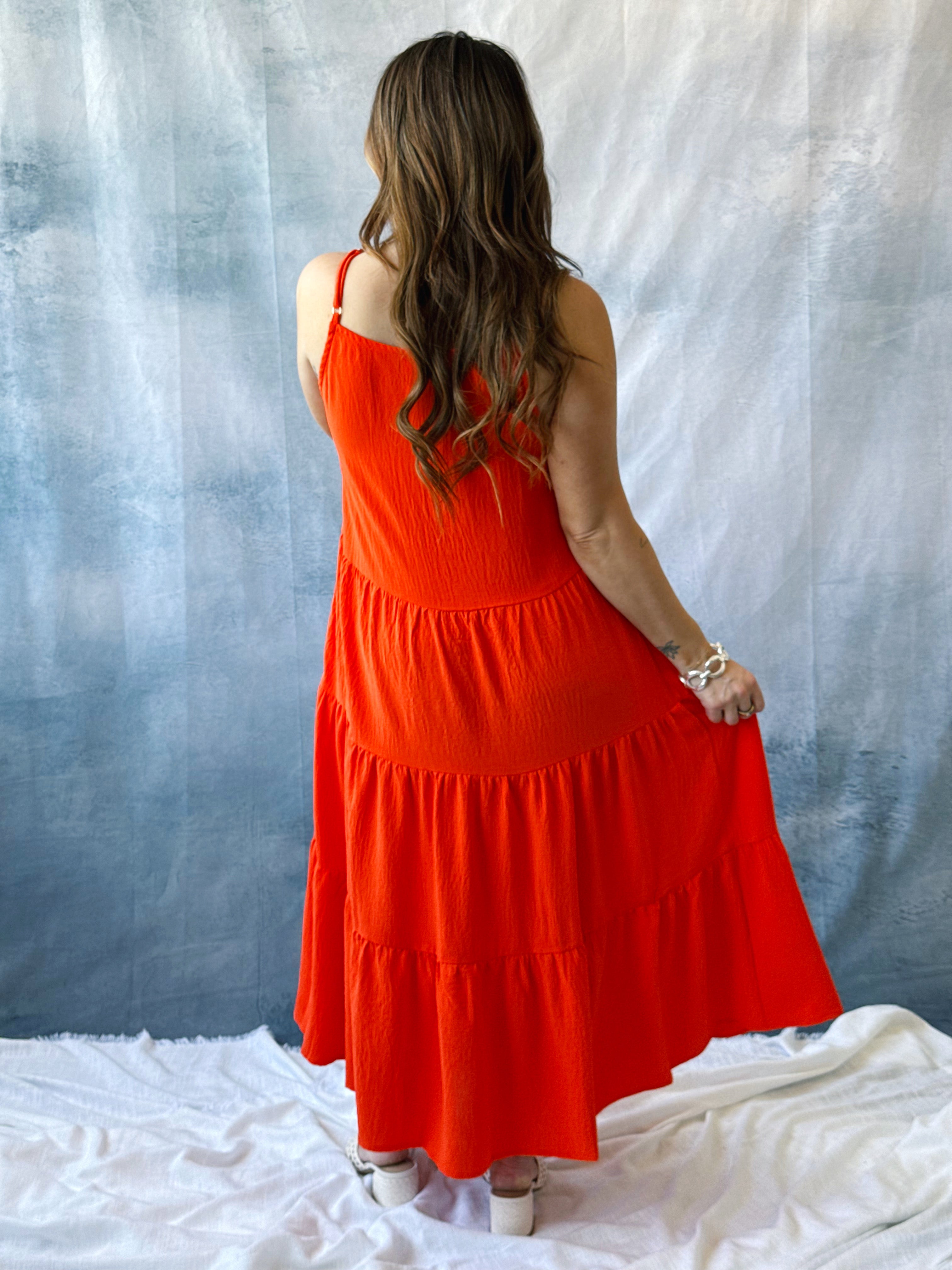 High Spirits Dress - POPPY ORANGE