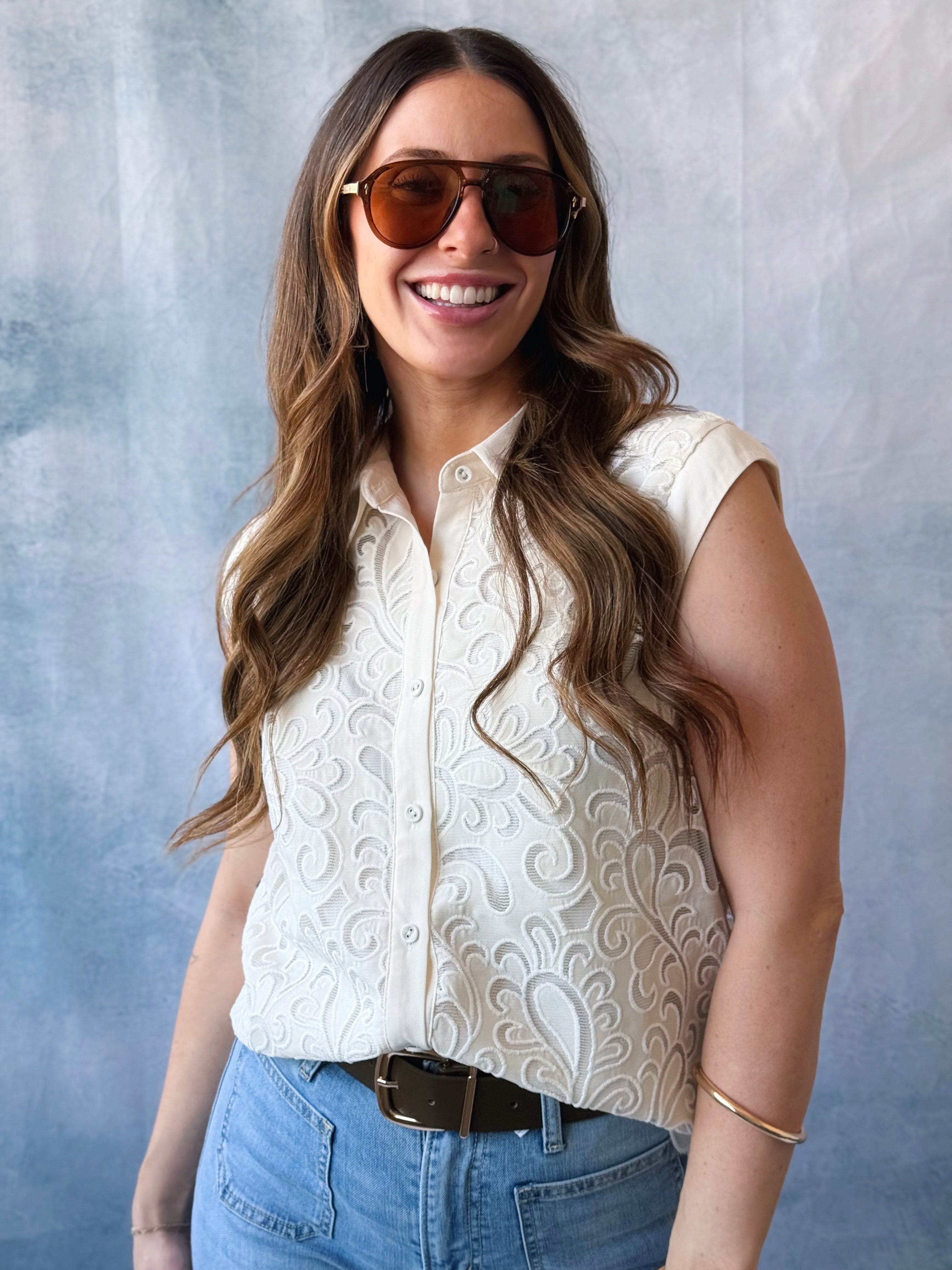 Mamrie Blouse - IVORY