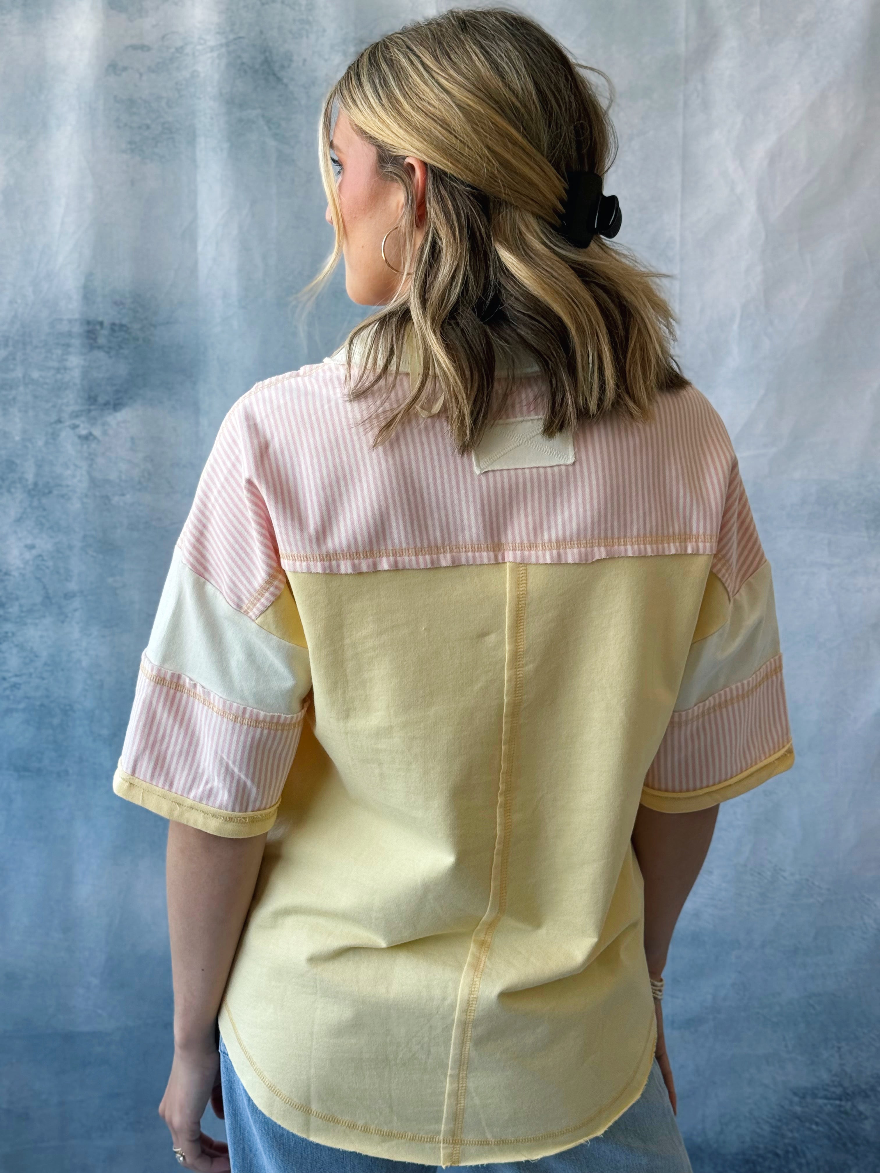 Catching Some Rays Tee - LIGHT YELLOW