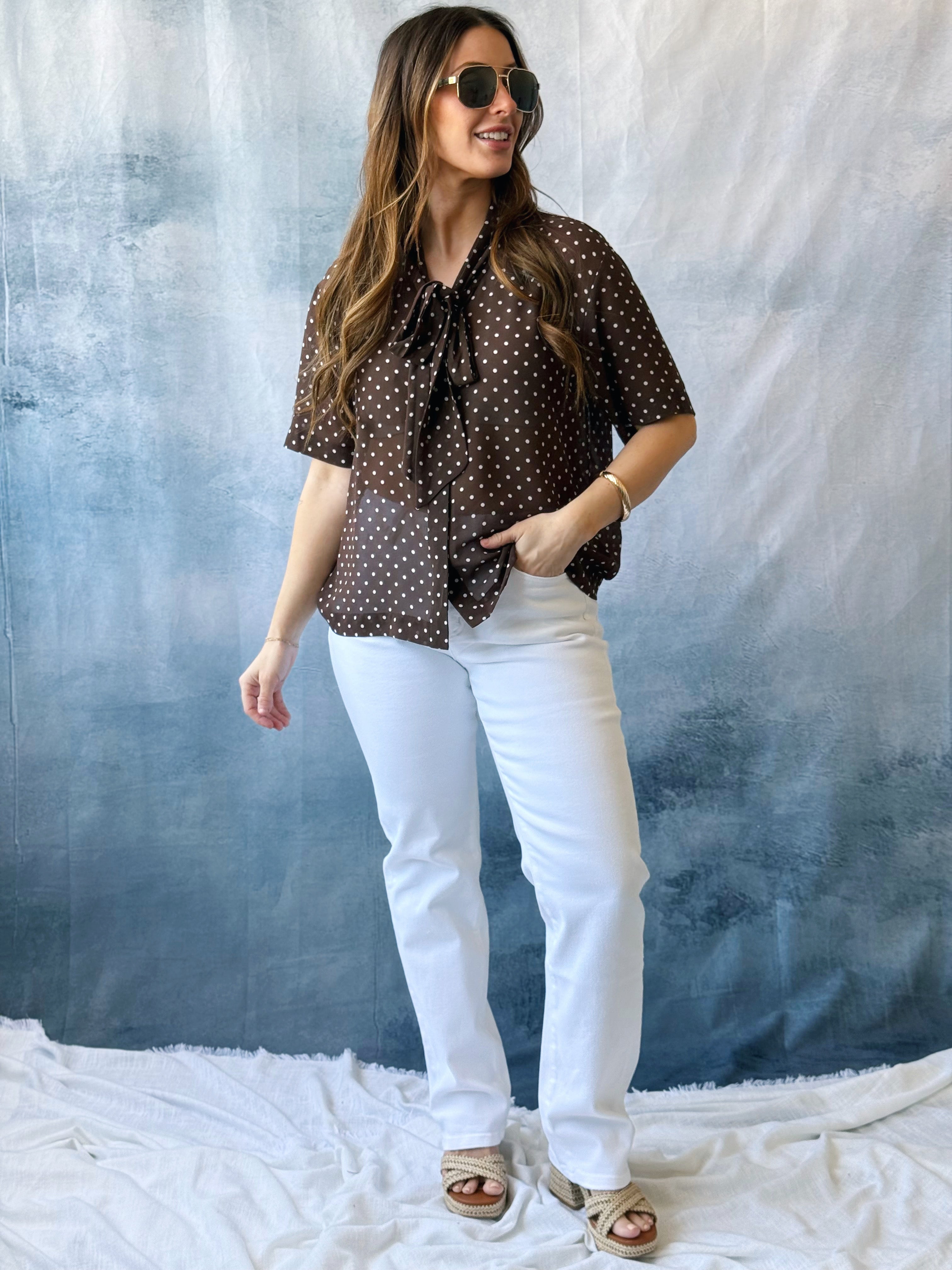 Ryleigh Blouse - BROWN