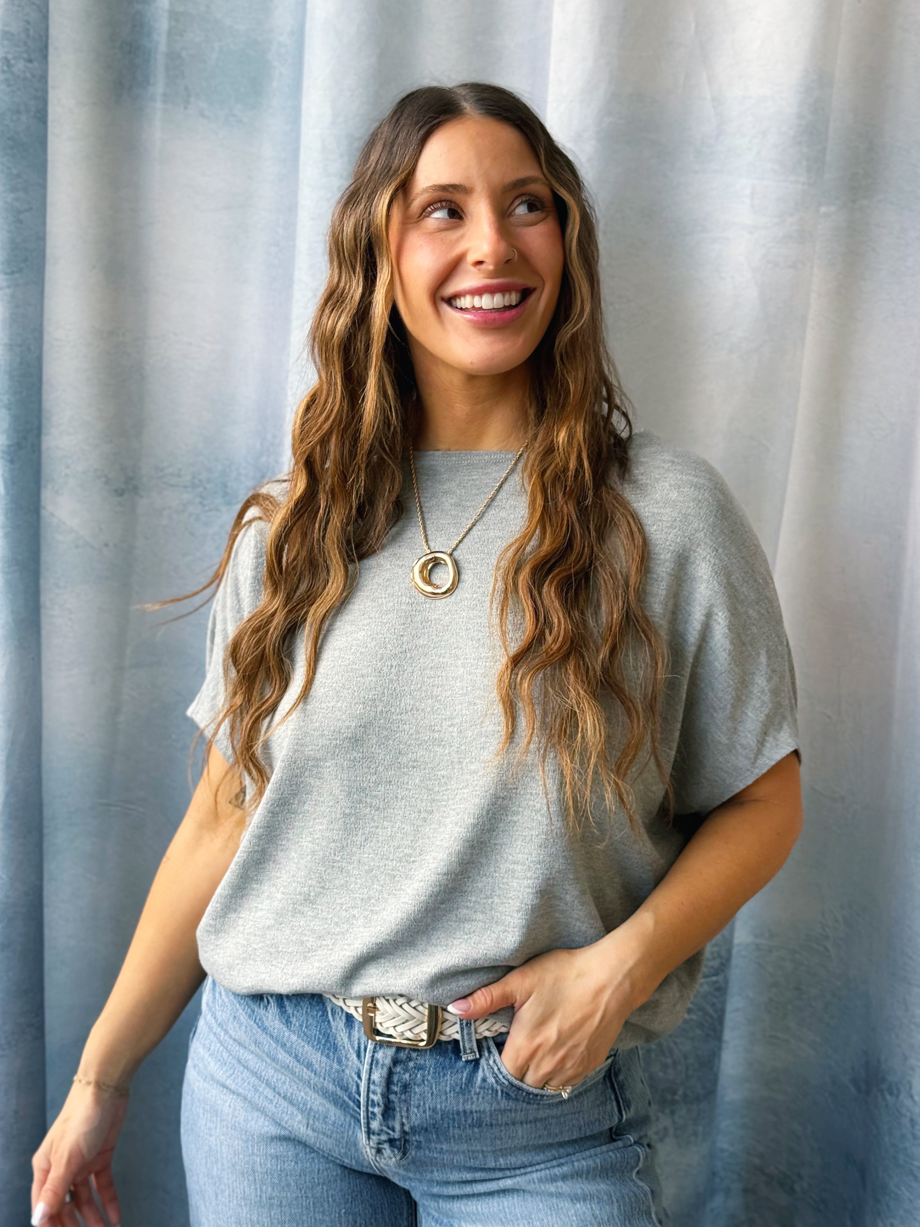 Favorite Comfy Tee - HEATHER GREY