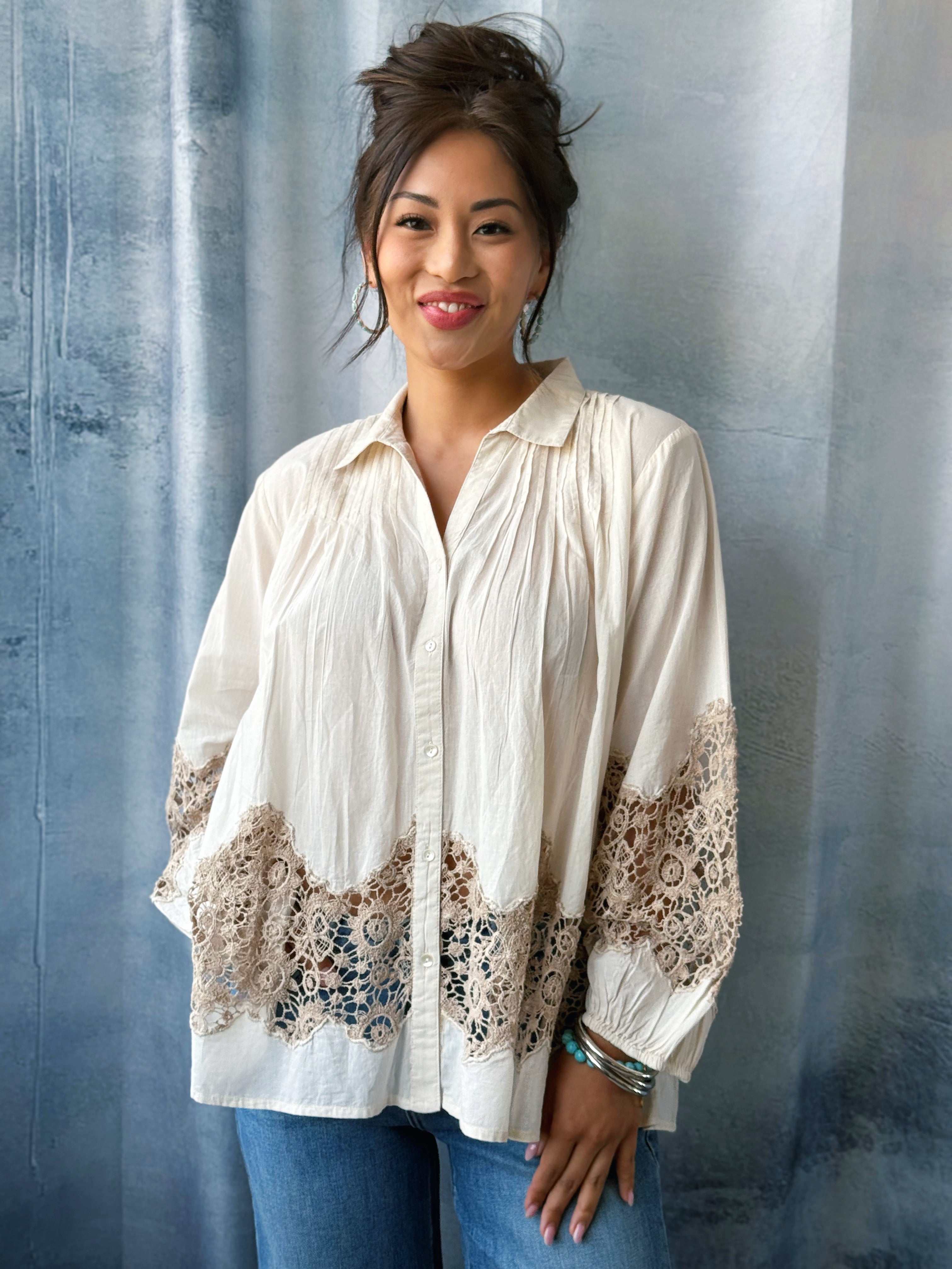 Komorebi Blouse - ALMOND