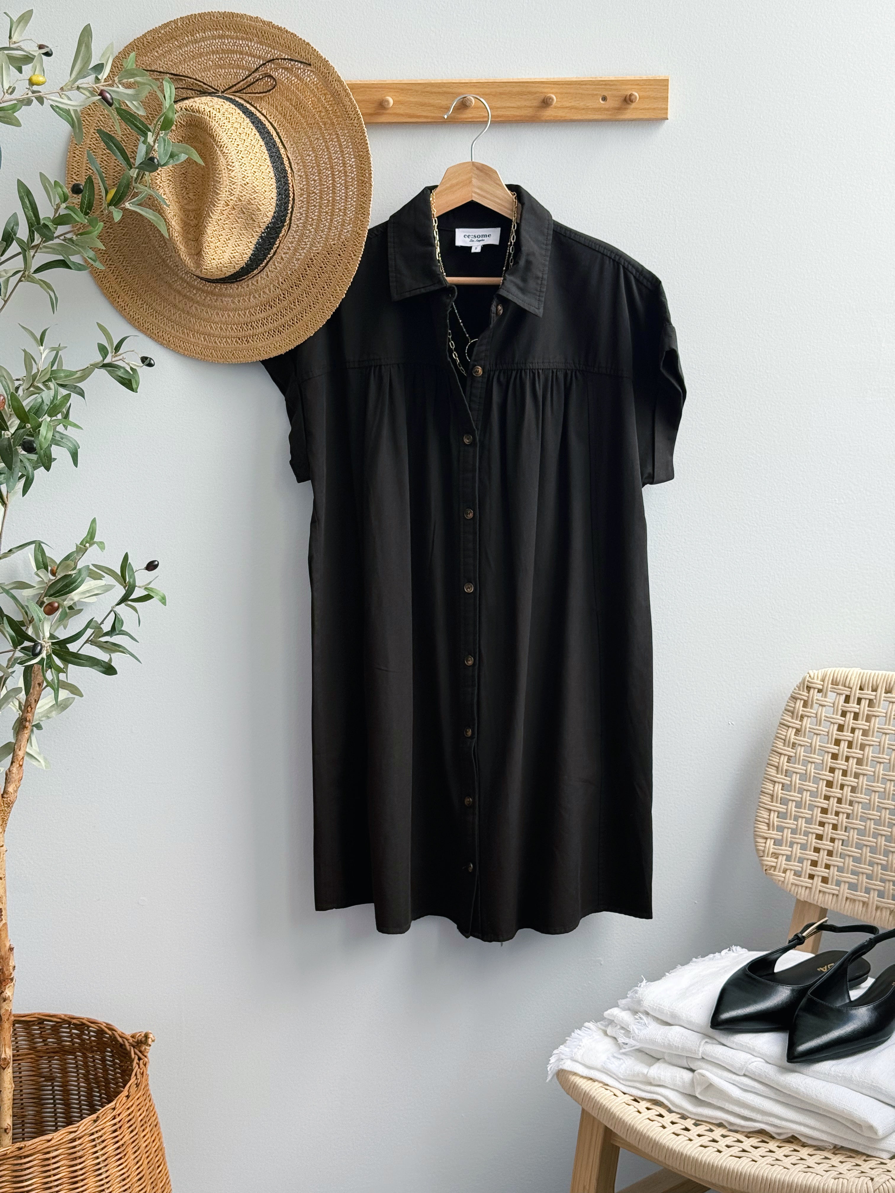 Bertie Dress - ASH BLACK