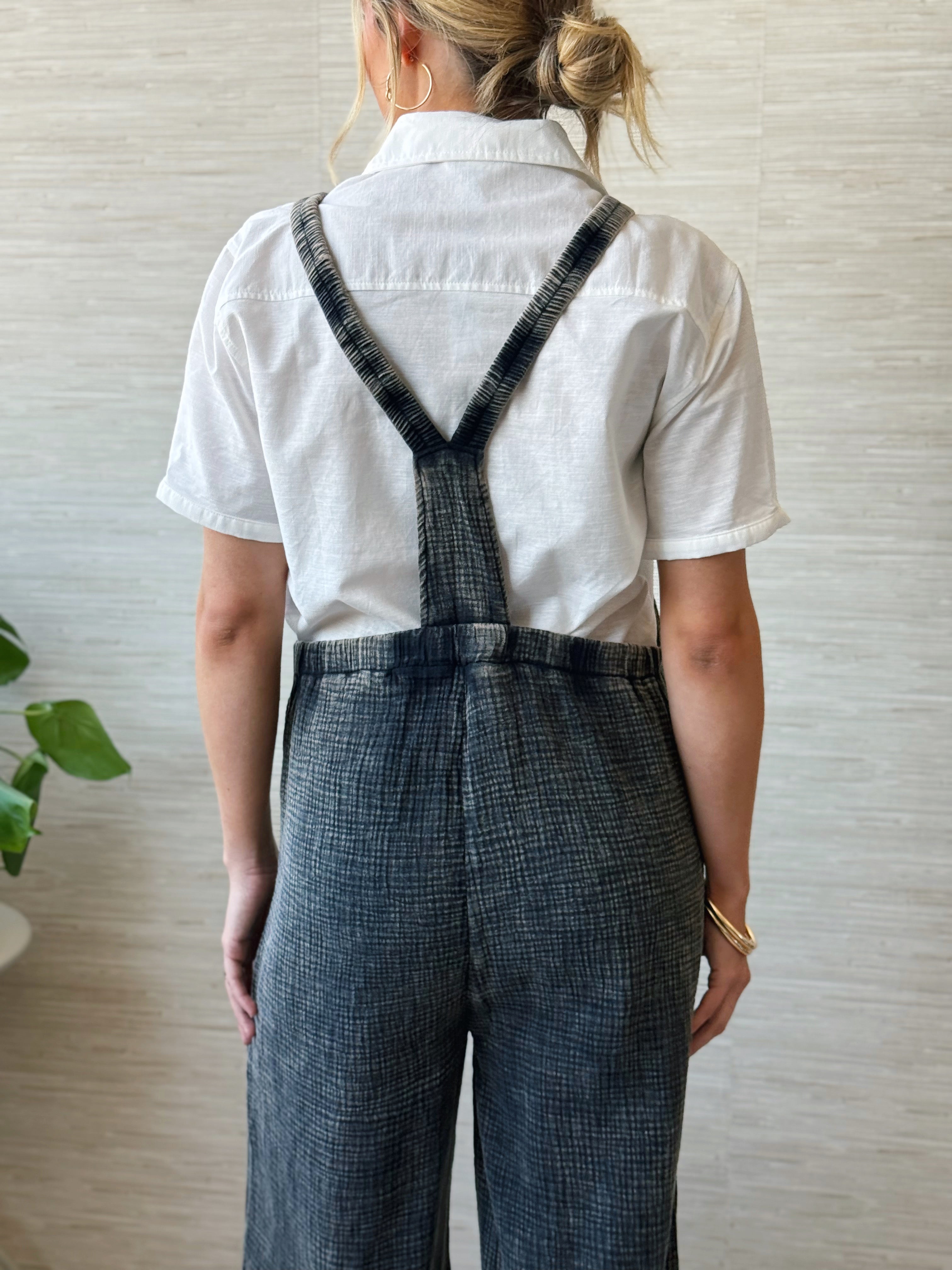 Seagrass Overalls - ASH BLACK