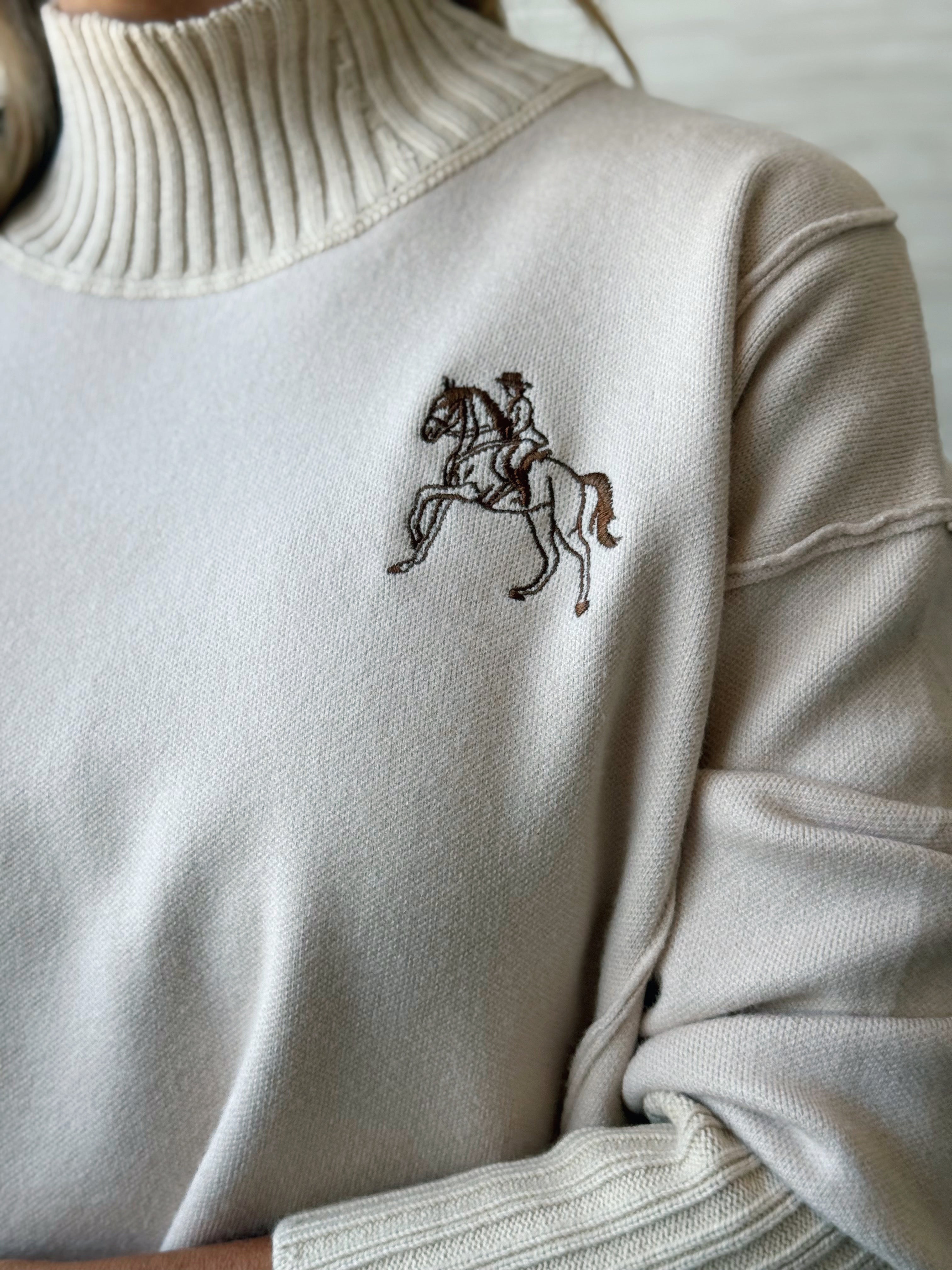 Scenic Route Sweater - OATMEAL
