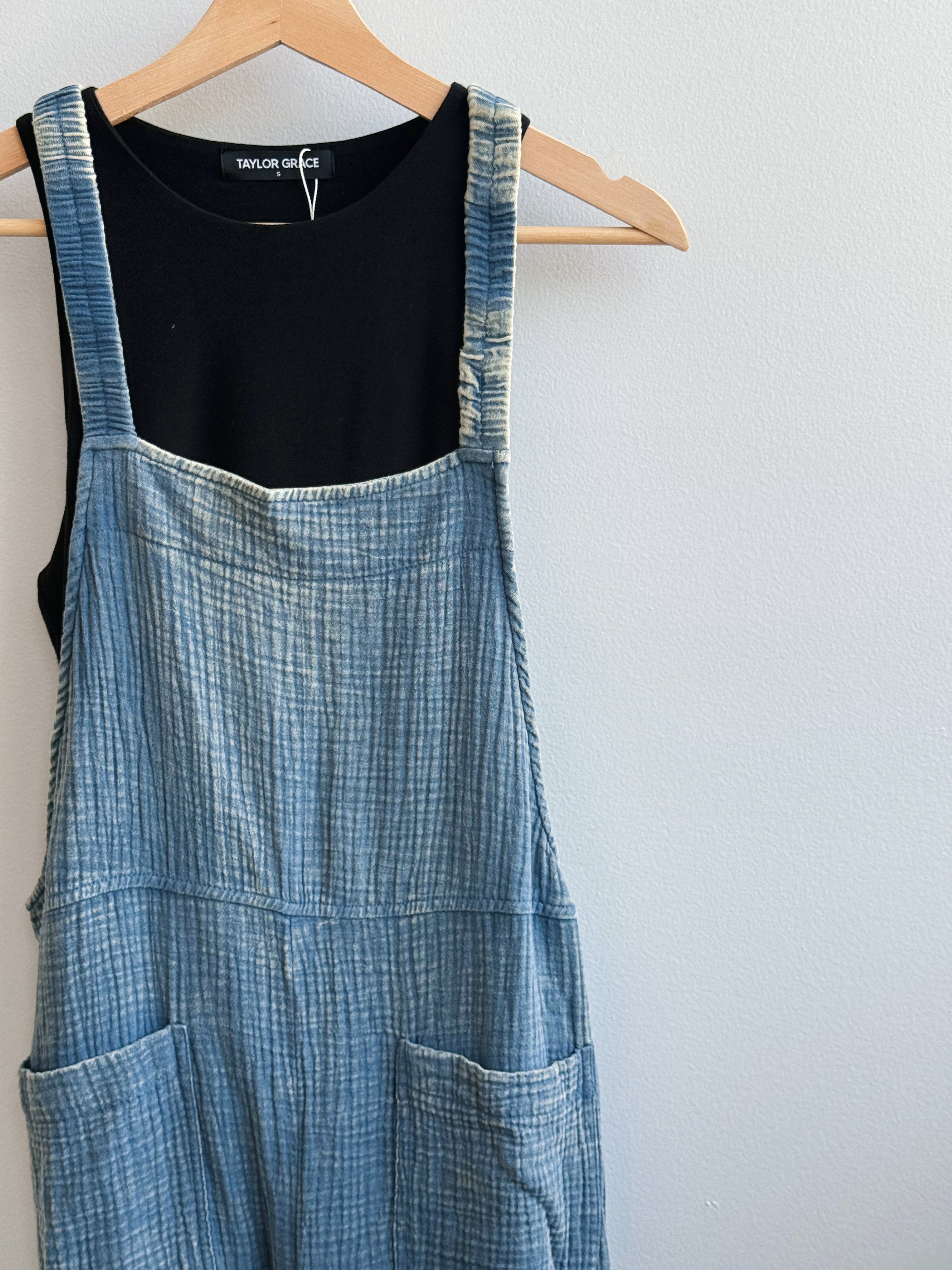 Seagrass Overalls - DUSTY BLUE