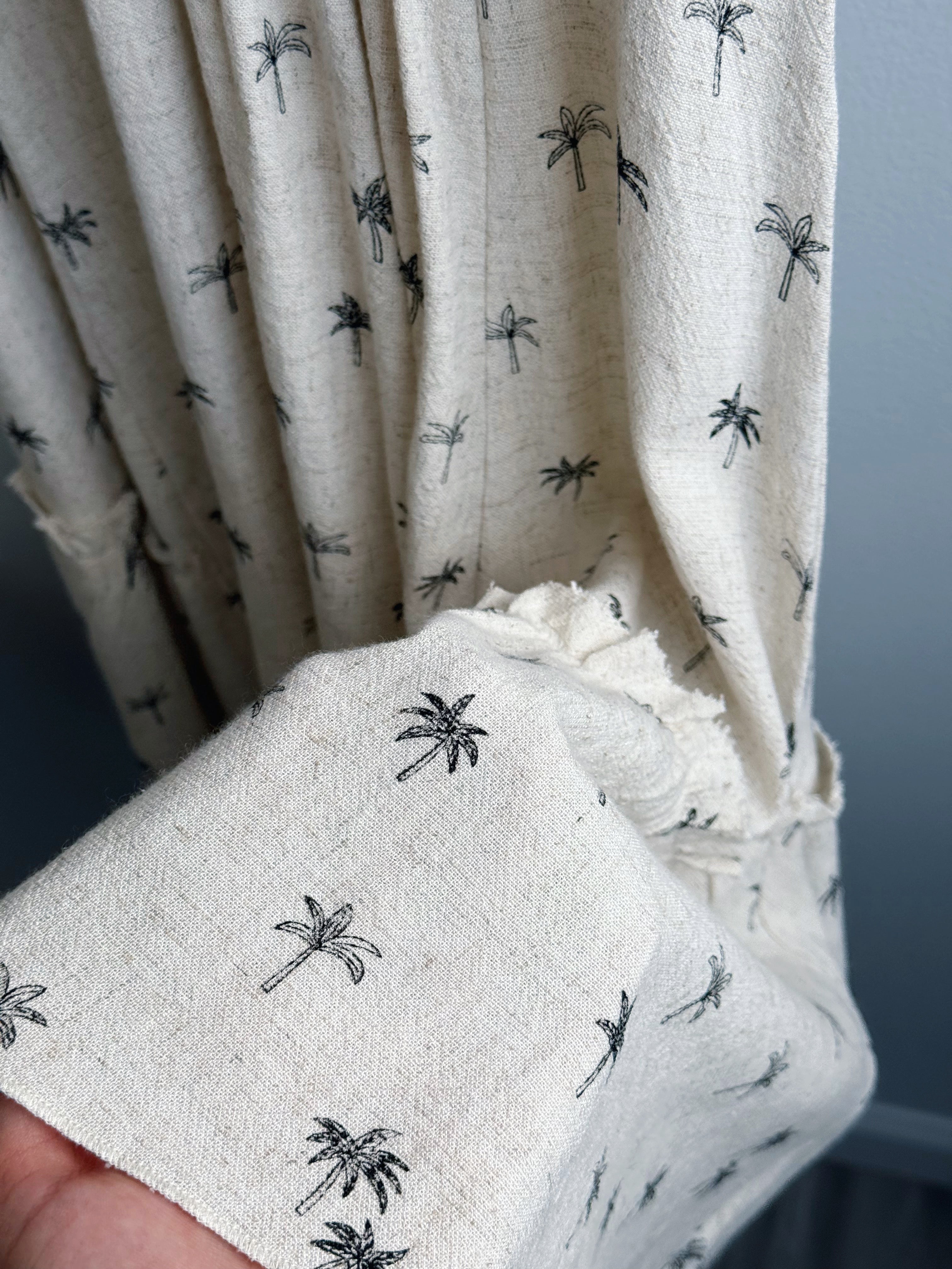 Cabana Mini Dress - OATMEAL/BLACK