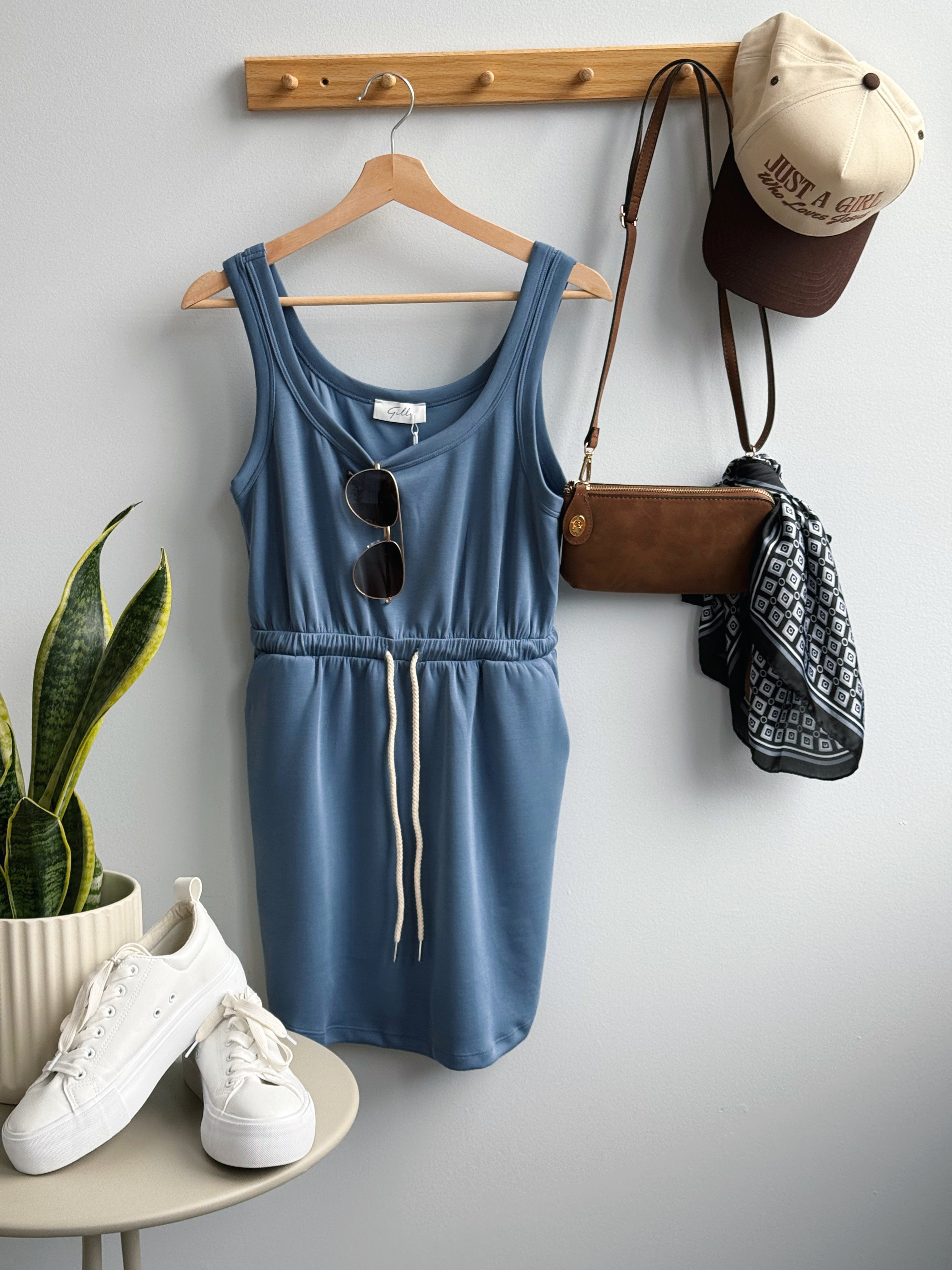 Hampton Dress - DENIM BLUE