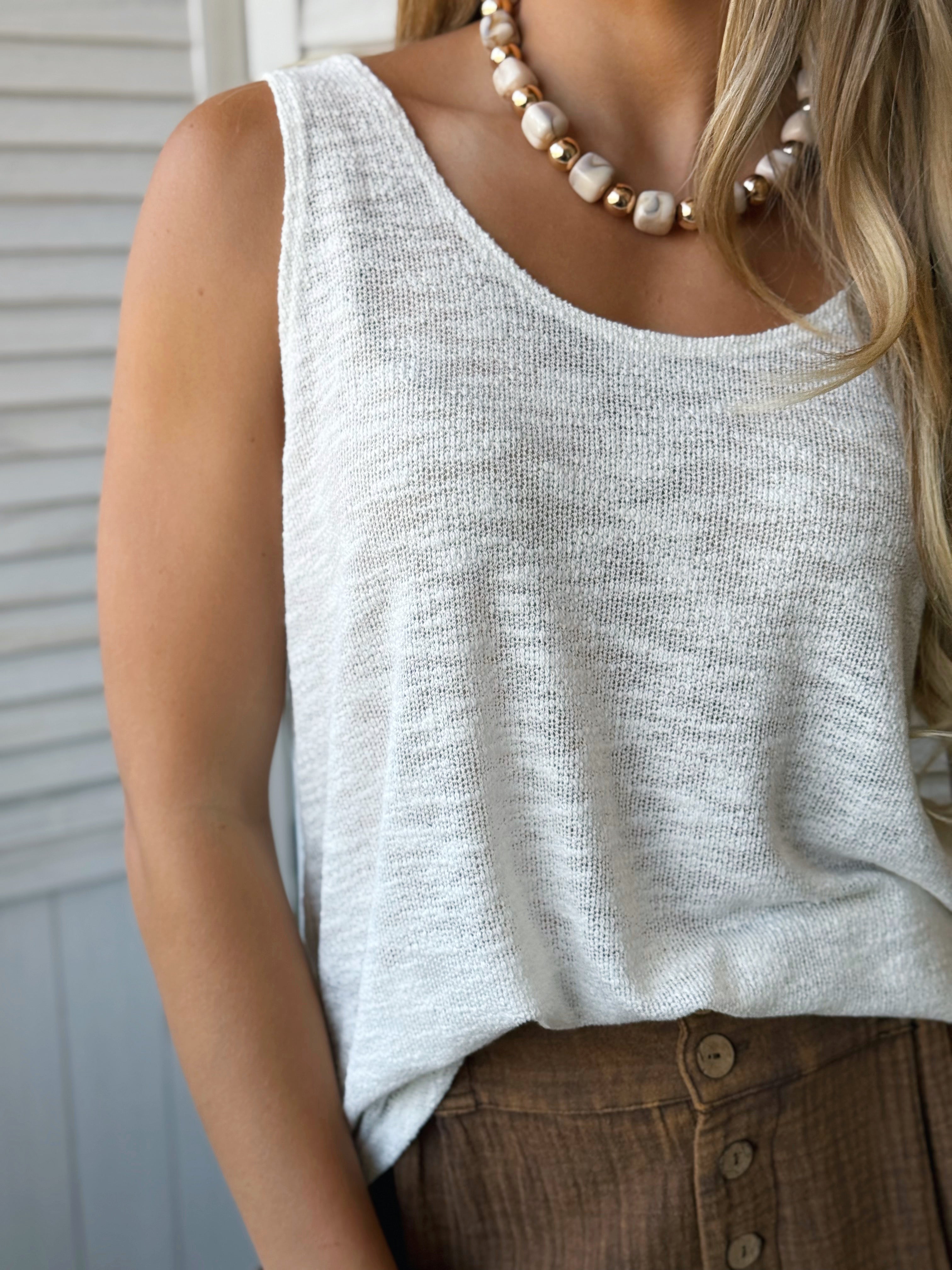 Clarissa Tank - IVORY