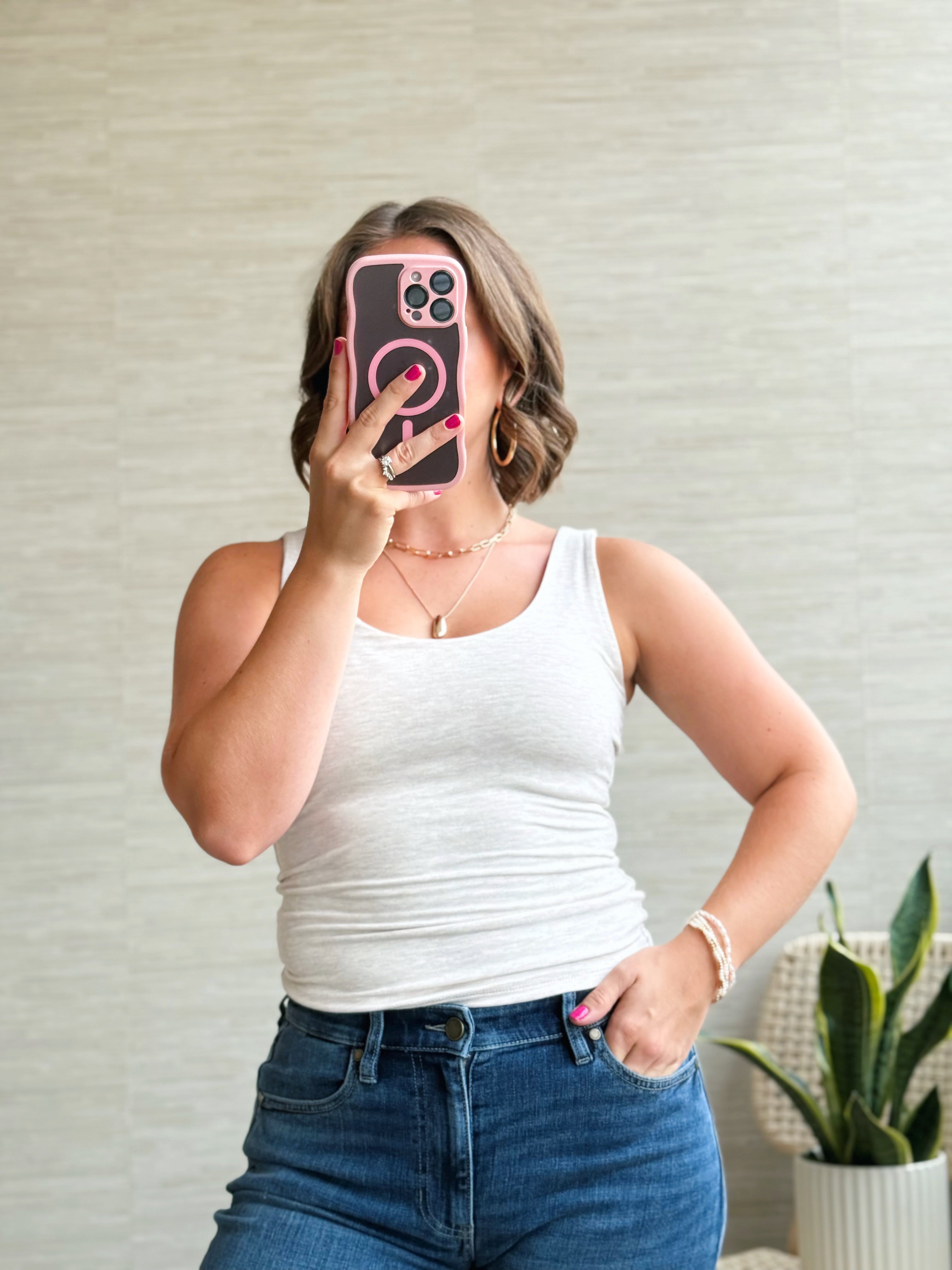 Scoop Neck Tank - OATMEAL