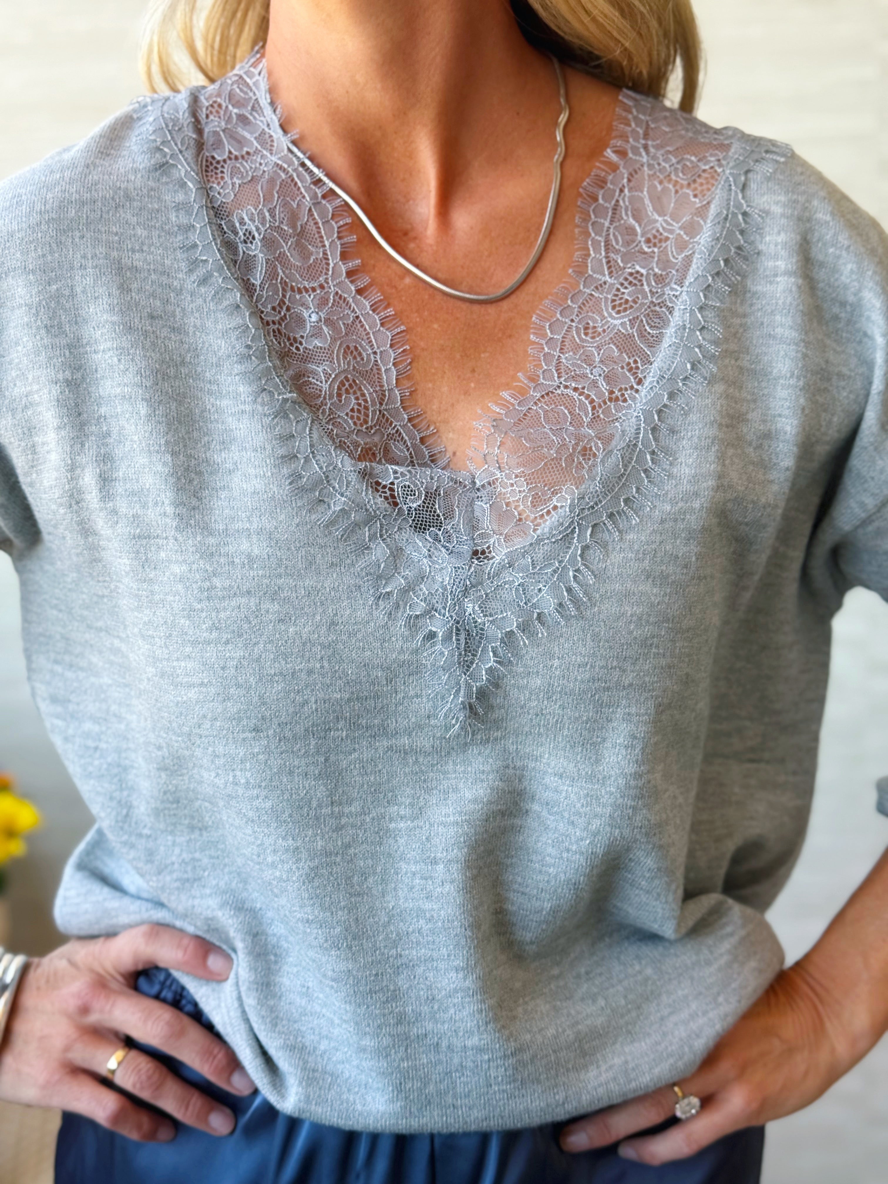 Coffee Shop Regular Sweater - HEATHER GRAY