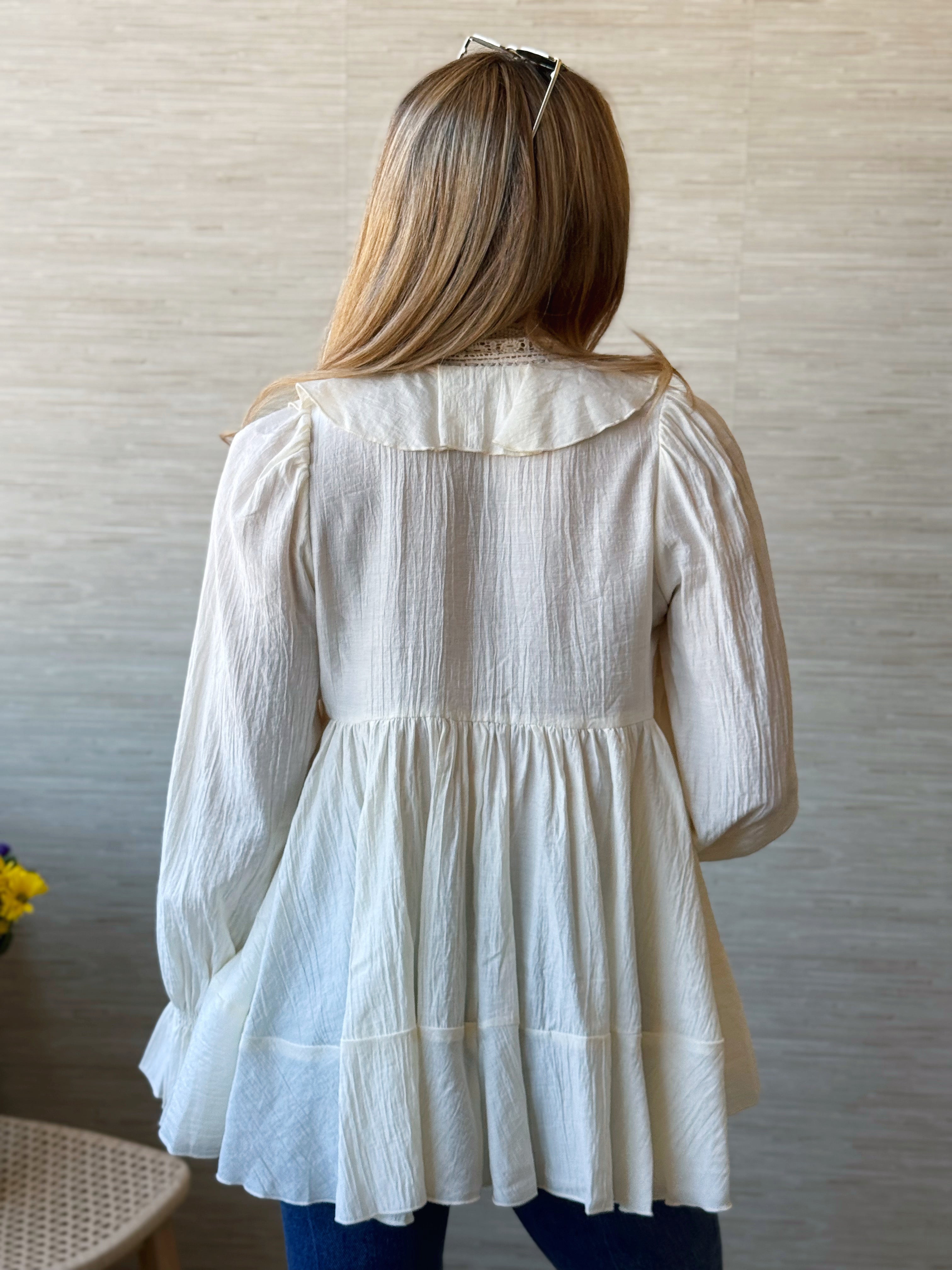 Wherefore Art Thou Blouse- CREAM