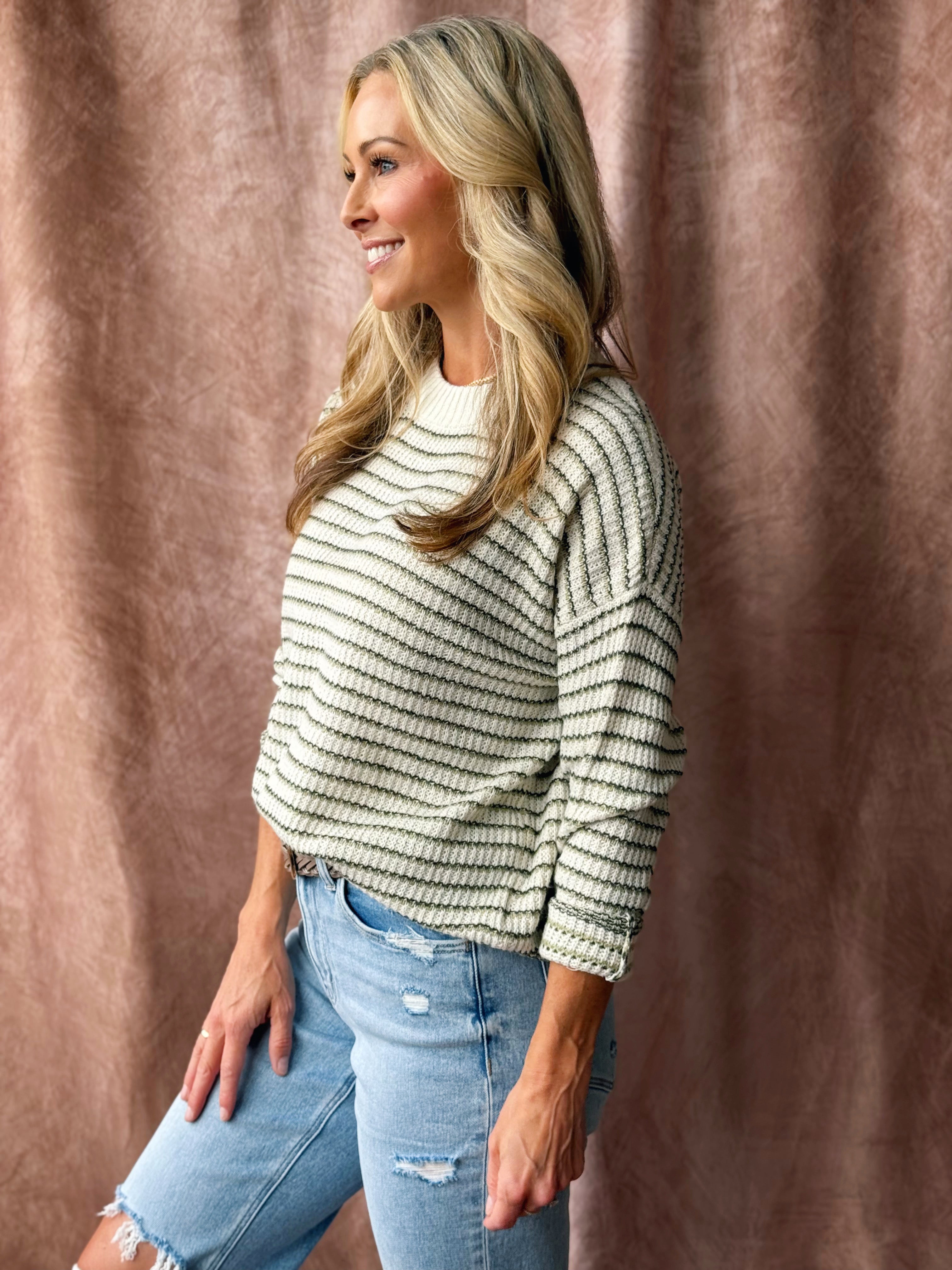 Moss Trail Sweater - OLIVE
