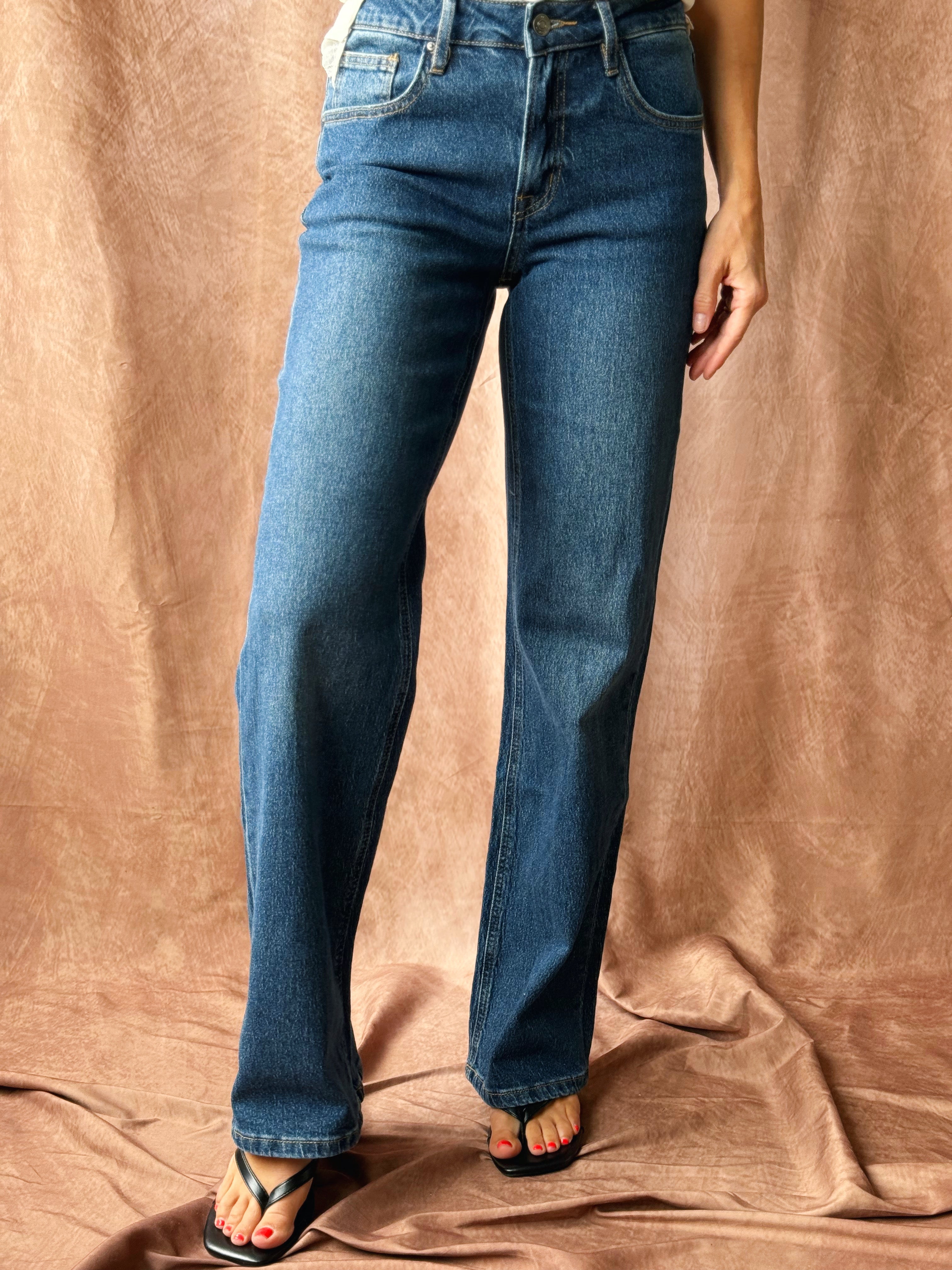 [MICA] Ava Grace Wide Leg Jean - VULCAN