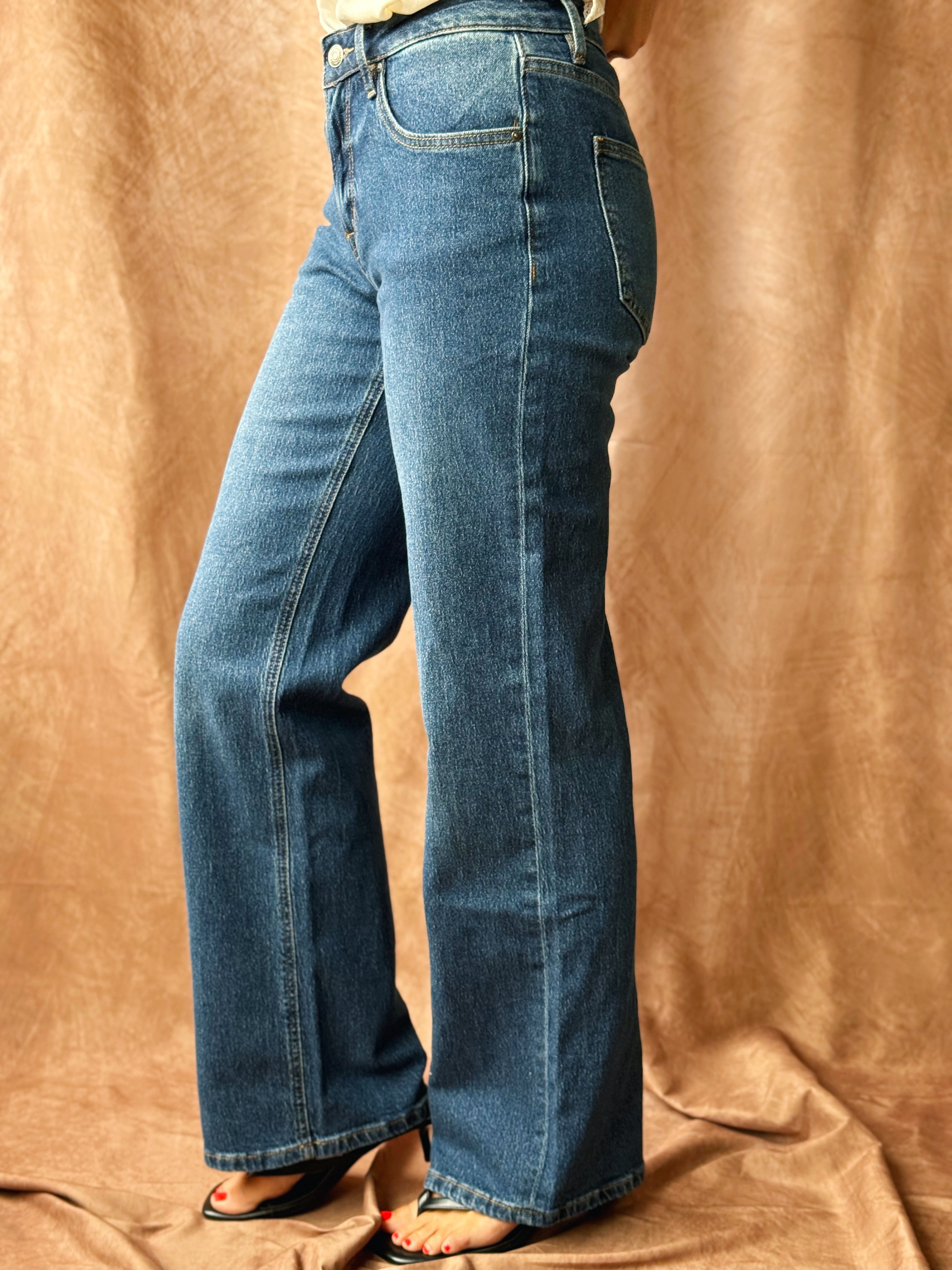 [MICA] Ava Grace Wide Leg Jean - VULCAN