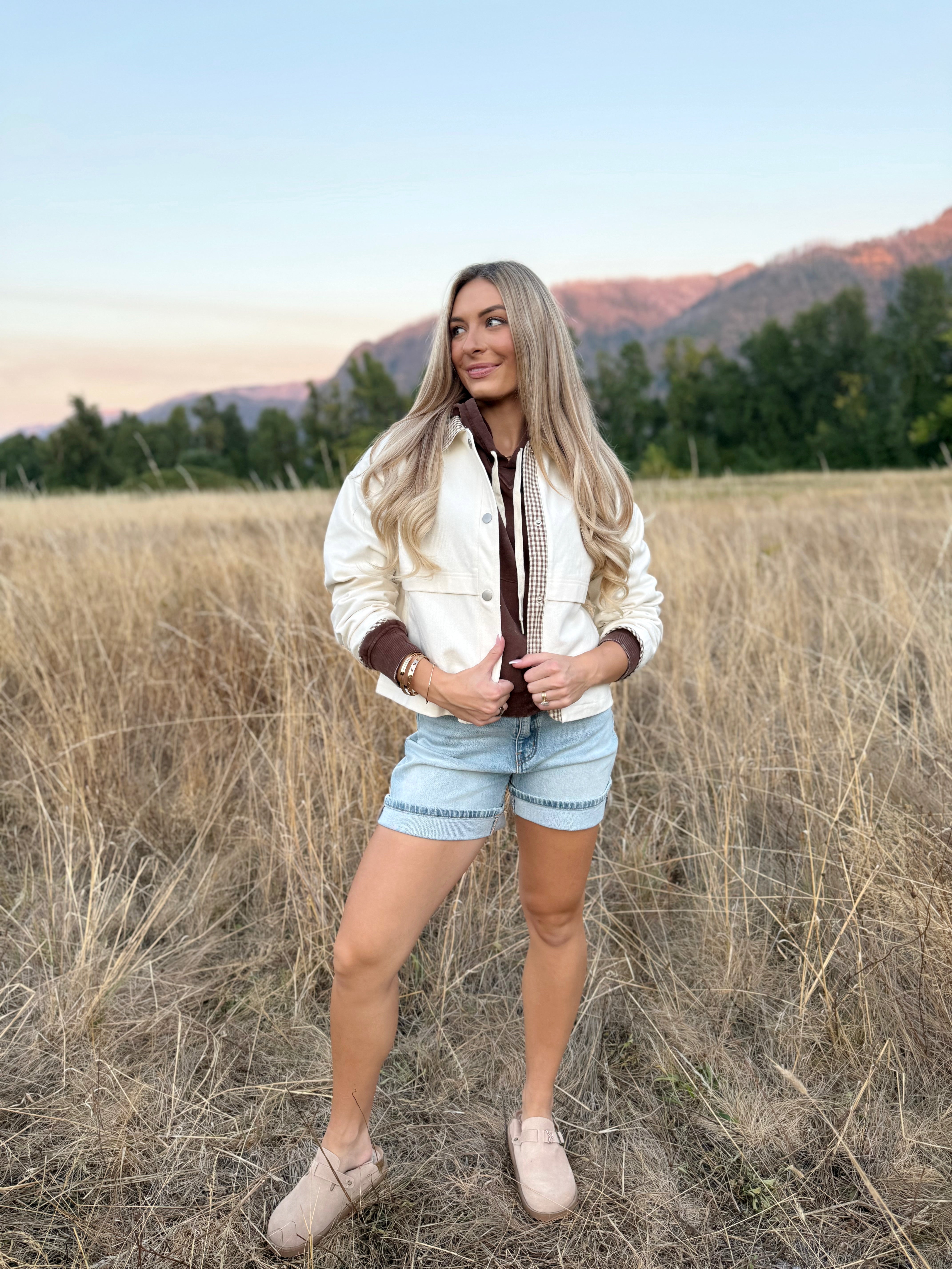 Fergalicious Jacket- CREAM/BROWN