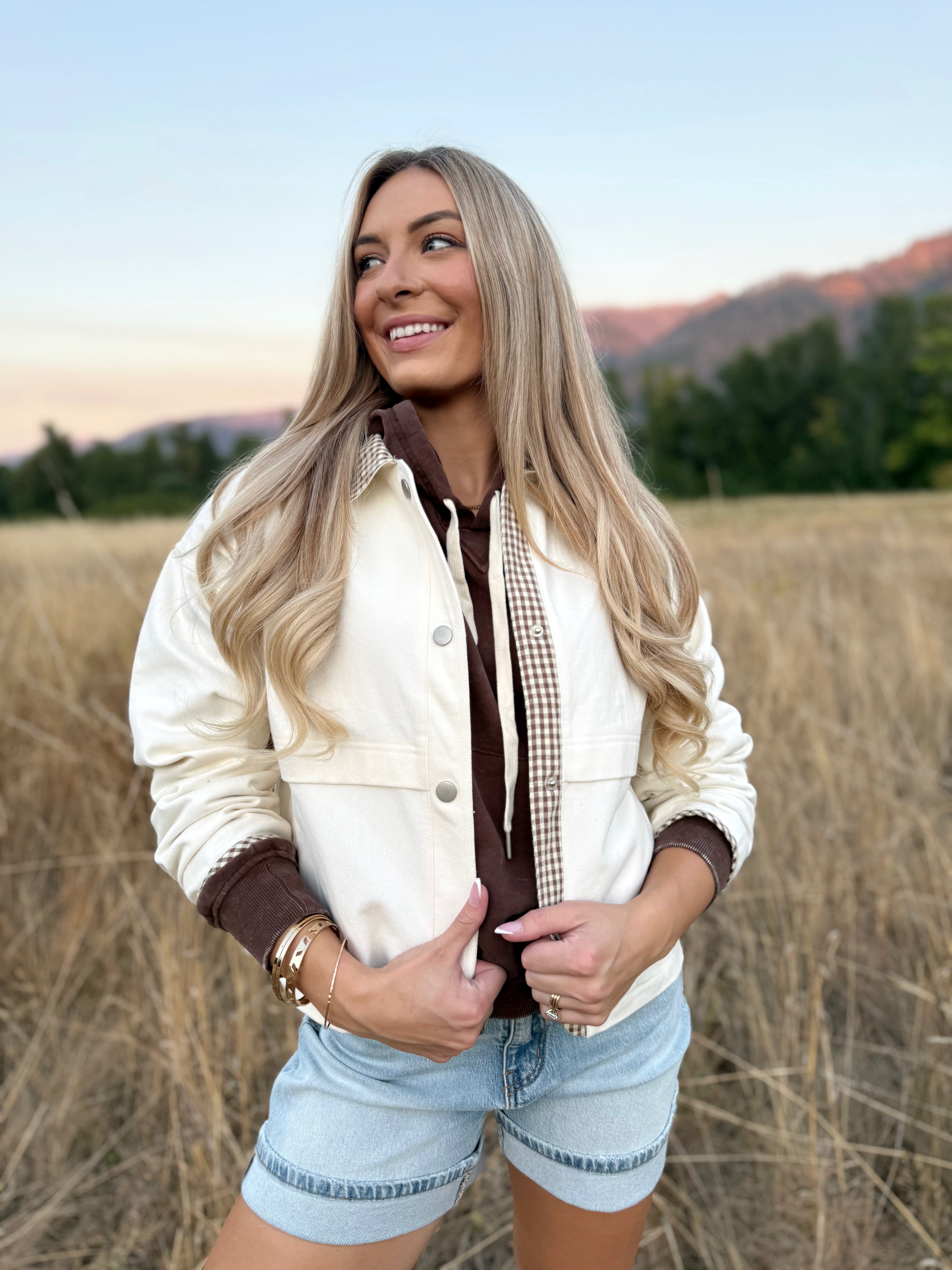 Fergalicious Jacket- CREAM/BROWN