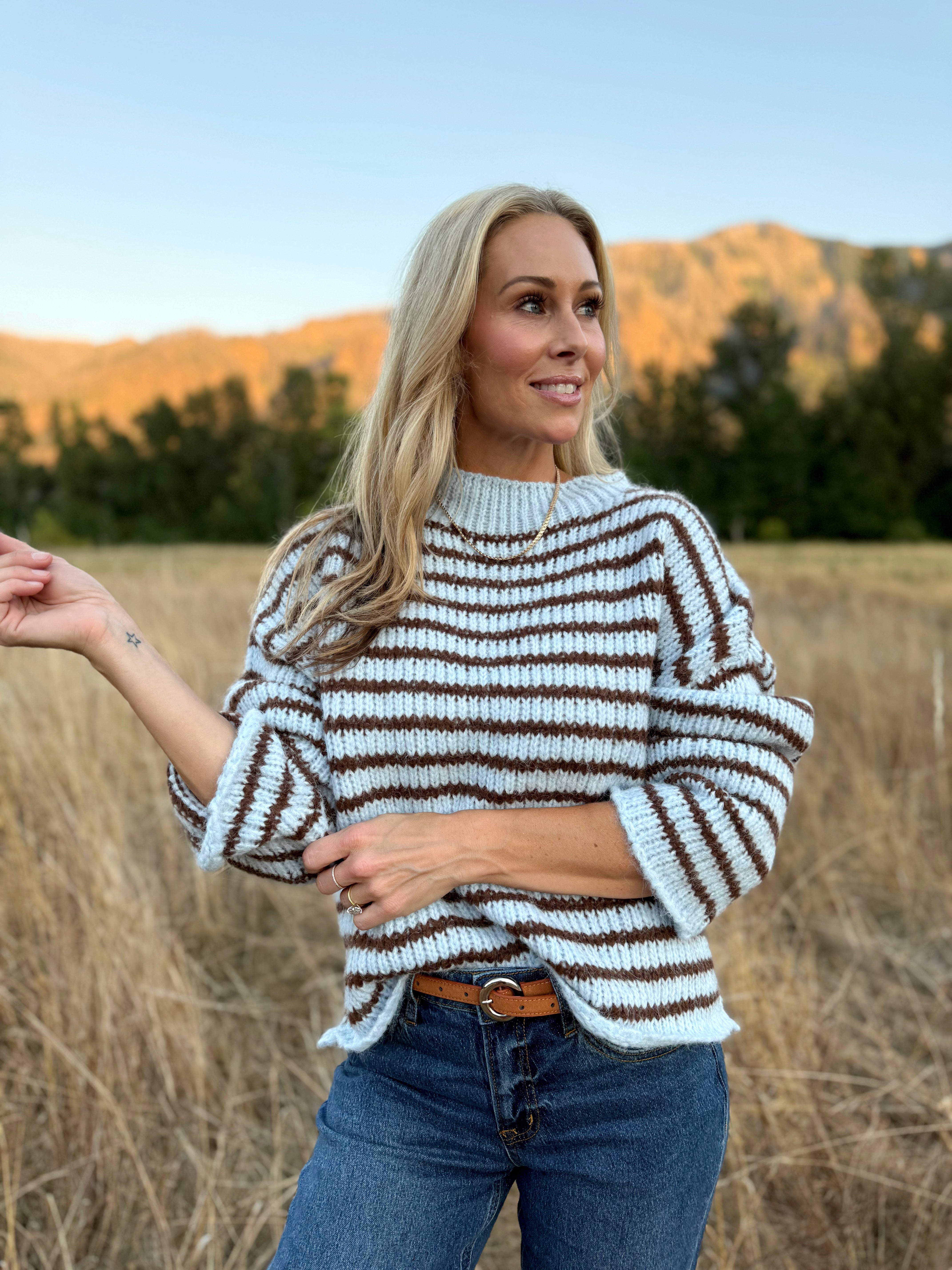 Jeph and Bart Sweater- LIGHT BLUE