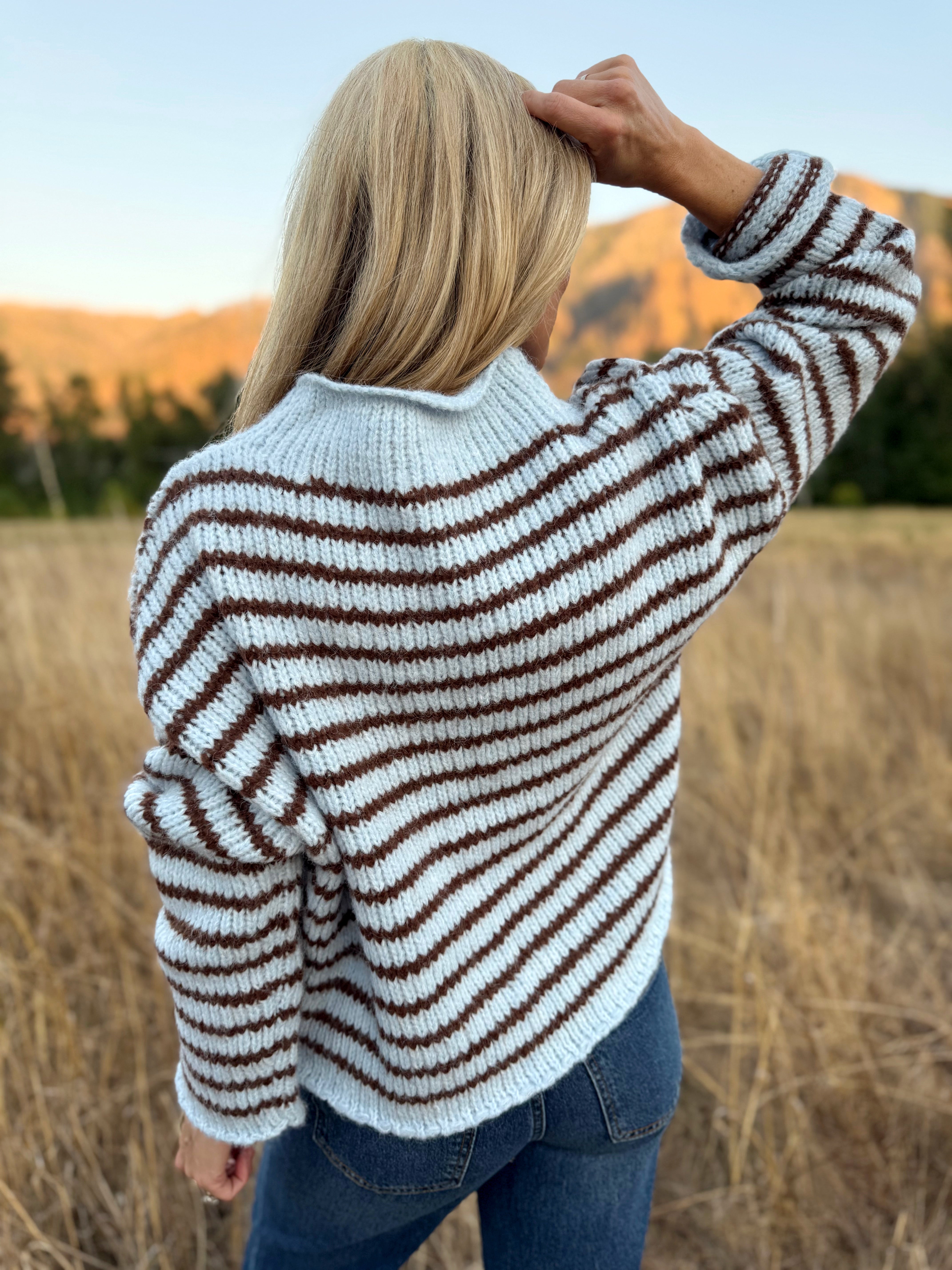Jeph and Bart Sweater- LIGHT BLUE