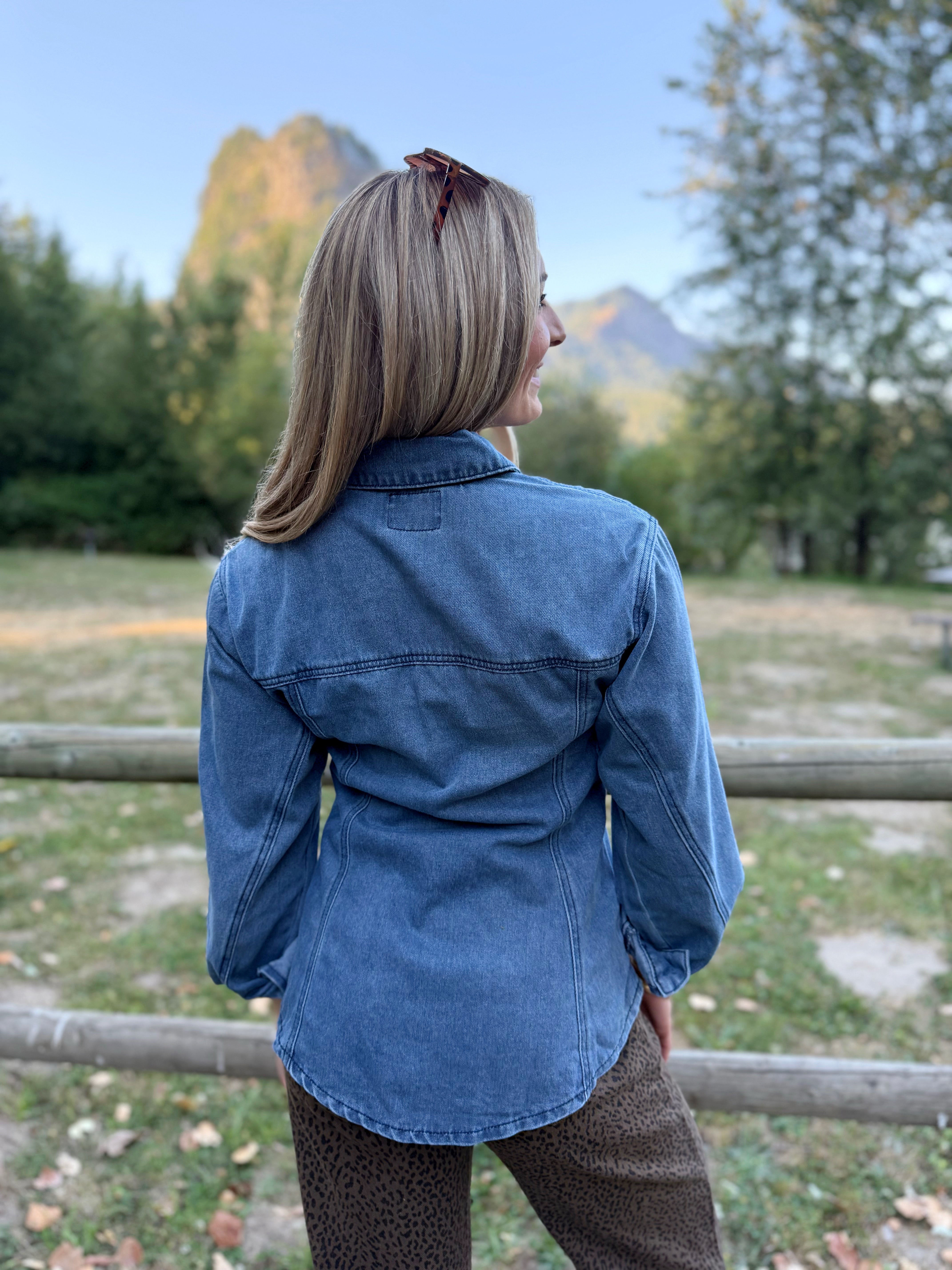 September Denim Shirt - MEDIUM BLUE