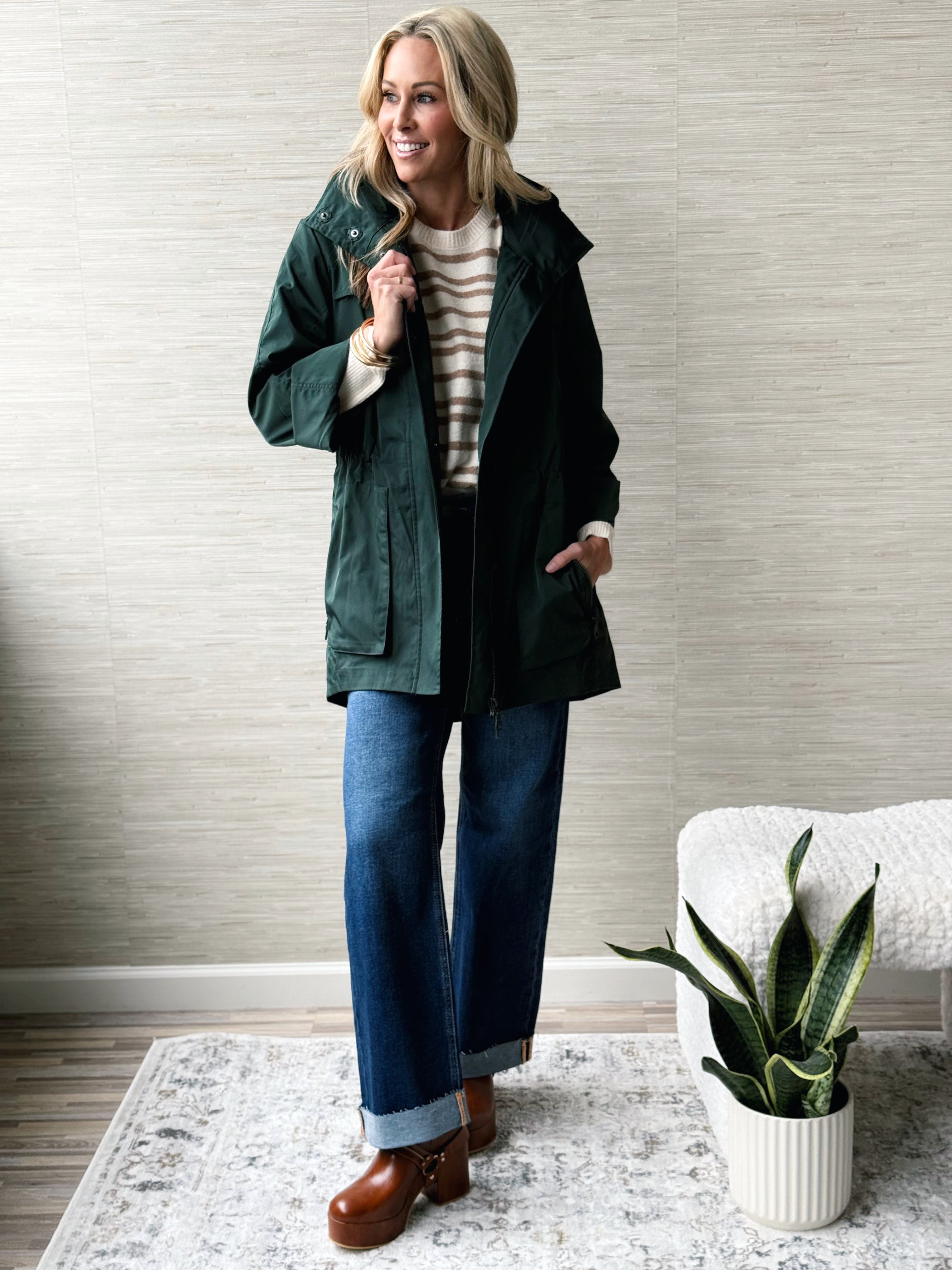 Anorak Crinkle Jacket - HUNTER