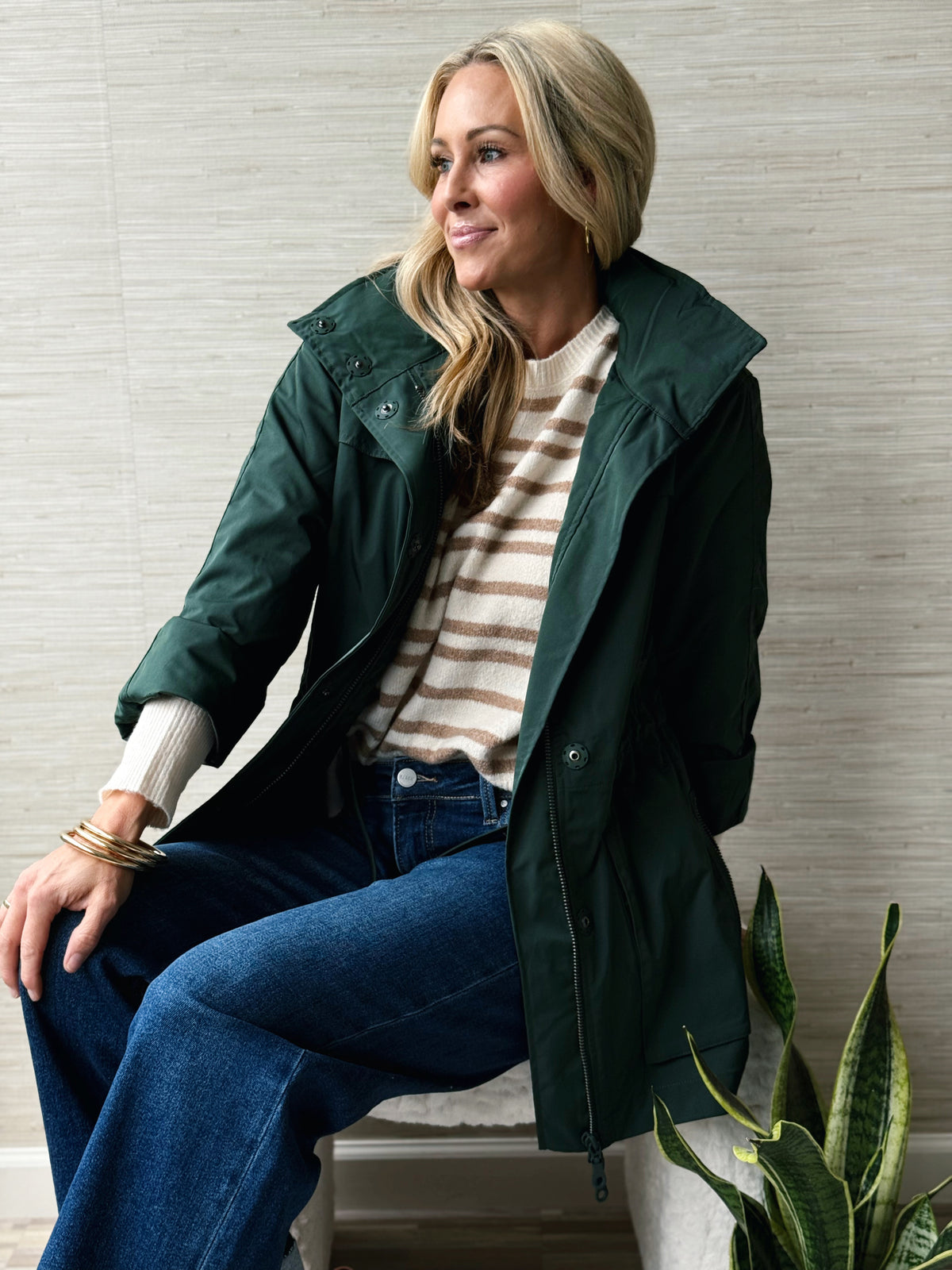 Anorak Crinkle Jacket - HUNTER