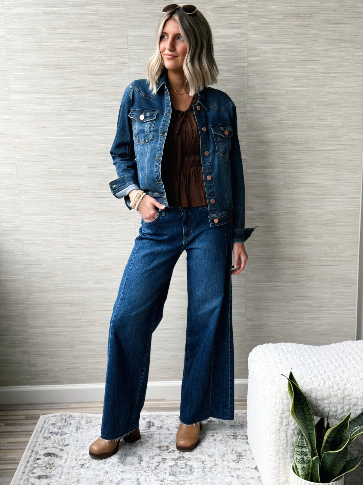 Mia Denim Jacket - DARK