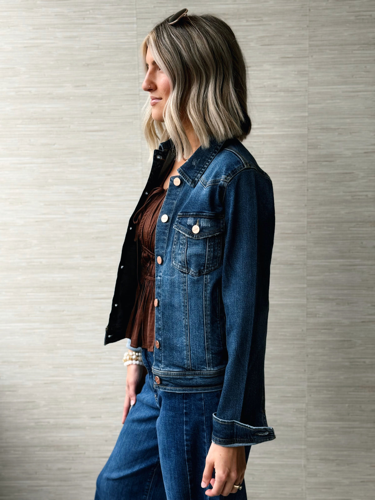 Mia Denim Jacket - DARK