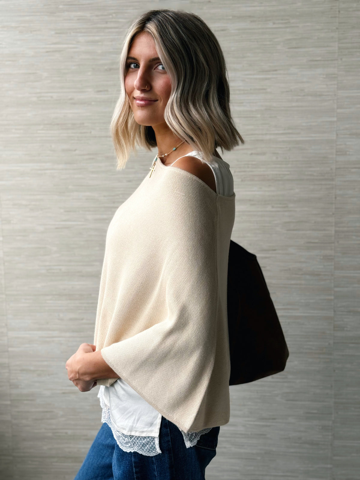 Aspen Poncho - IVORY