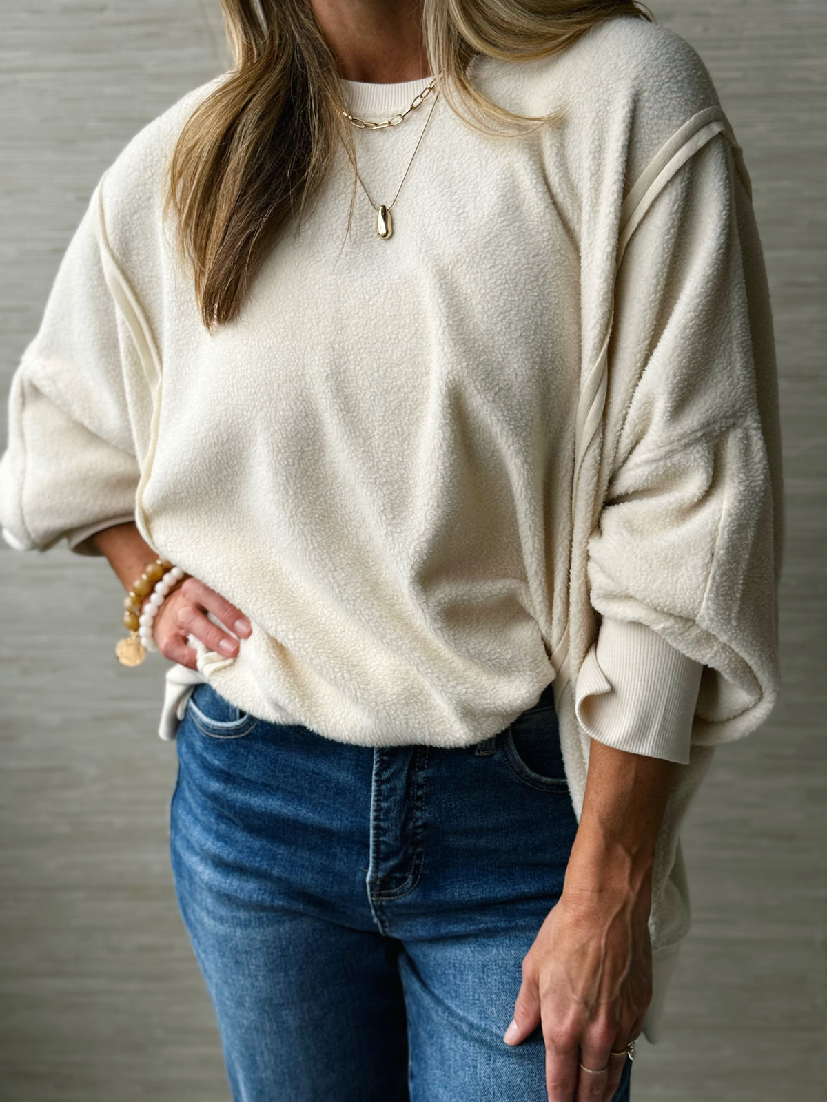 Inside Out Sweatshirt - IVORY