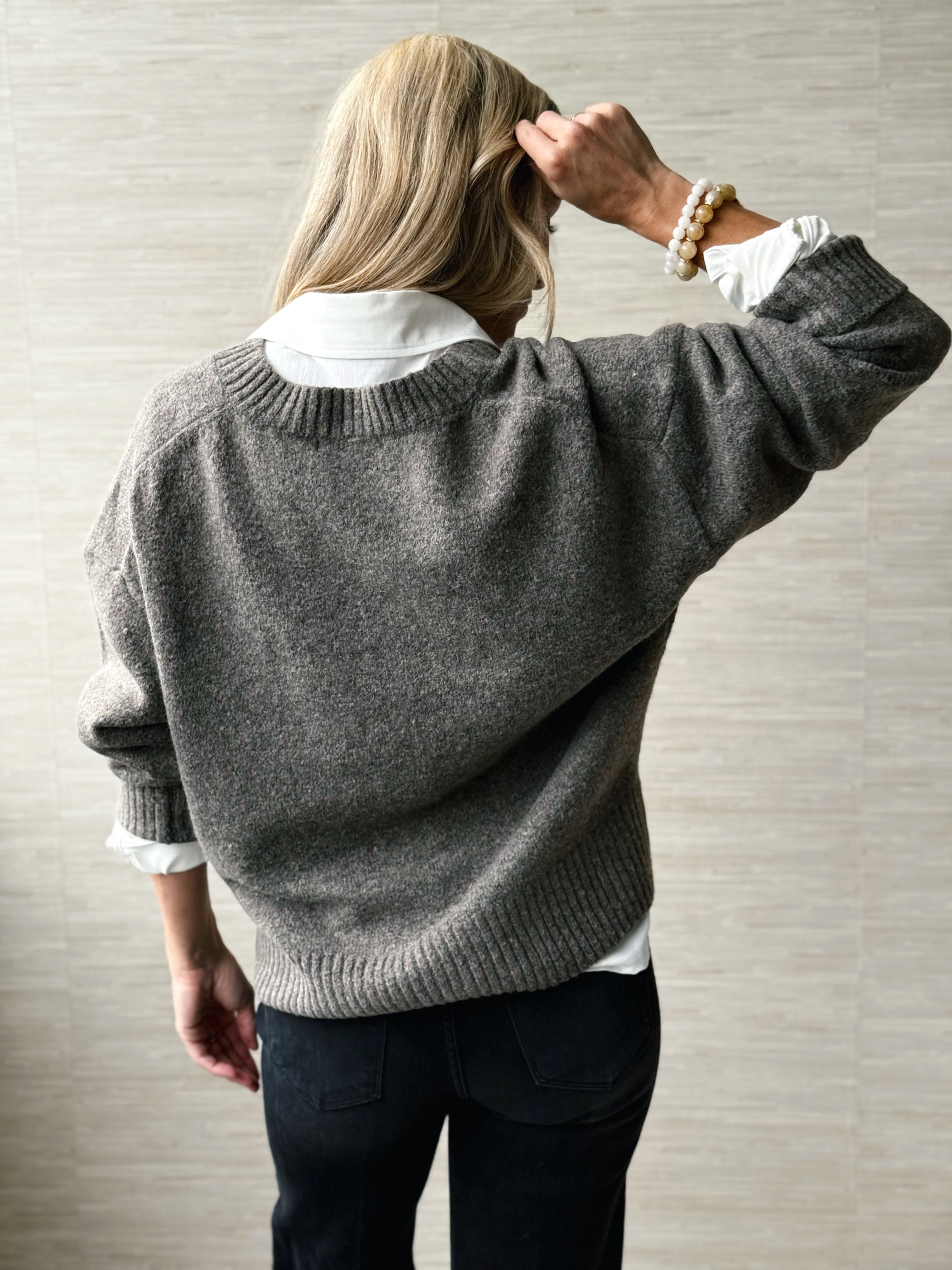 North Dakota Sweater - ASH BROWN