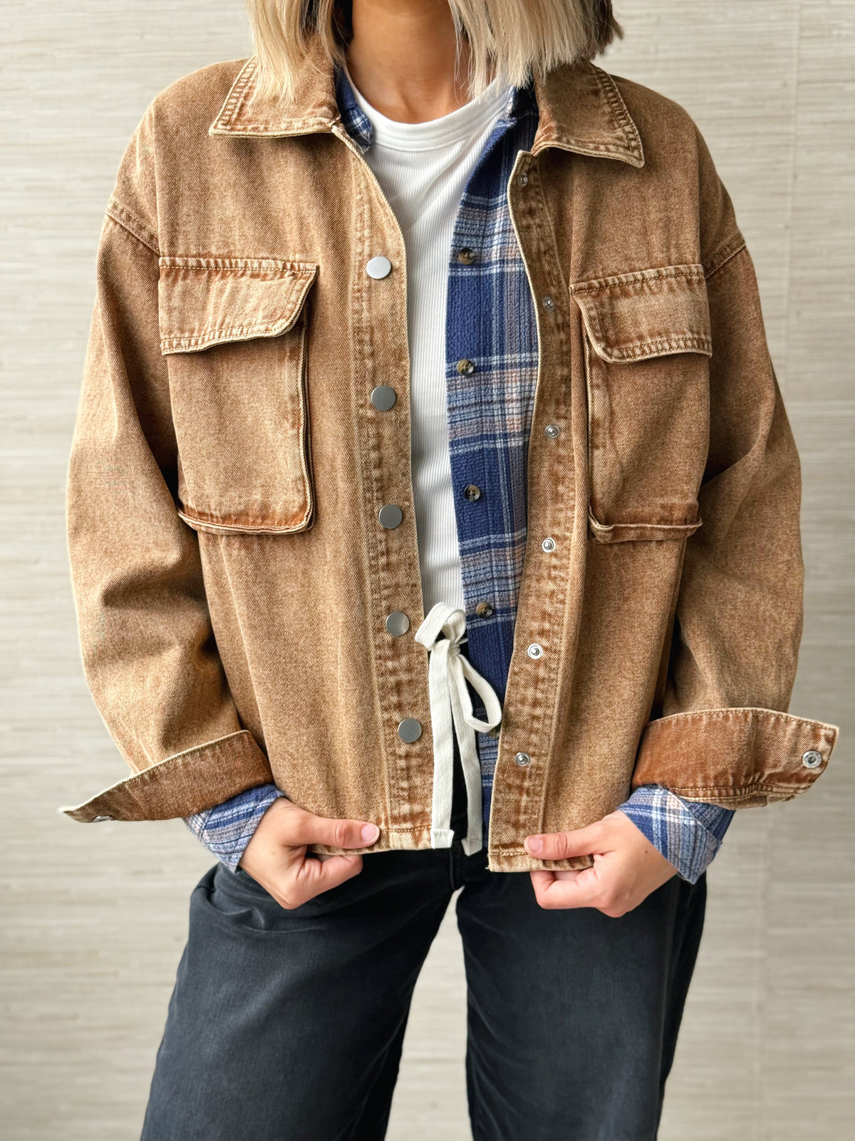 Indie Shacket - VINTAGE TAUPE
