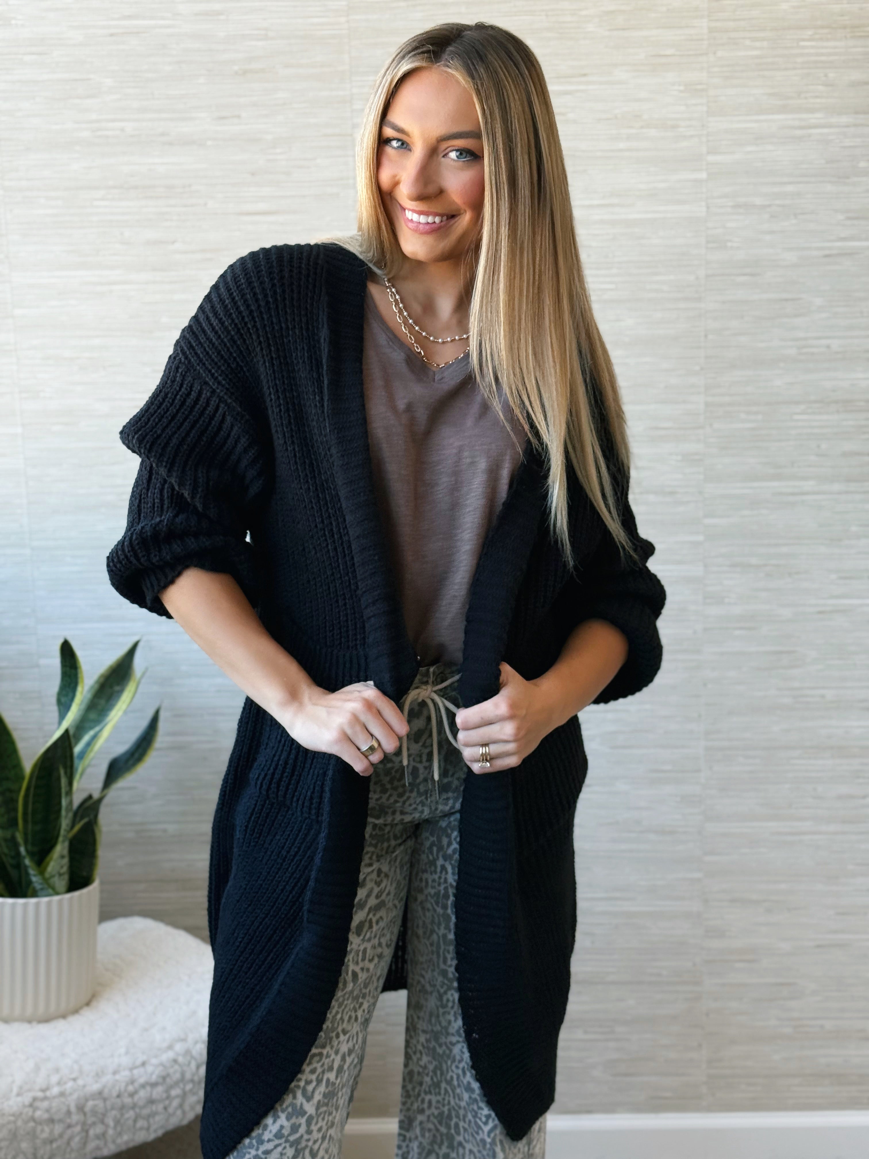Alyssa Cardigan - BLACK