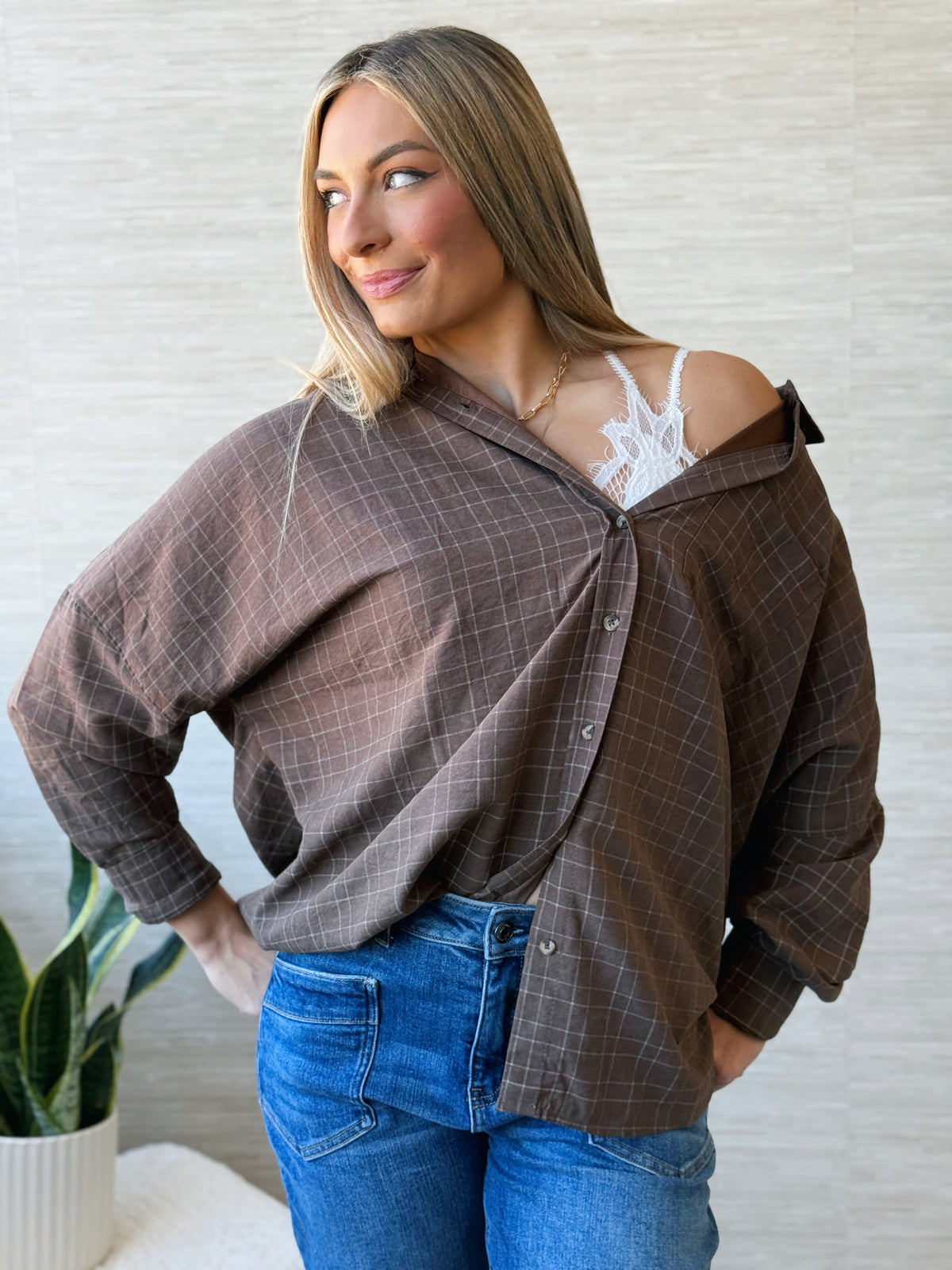 Feels Like Yesterday Shirt - BROWN