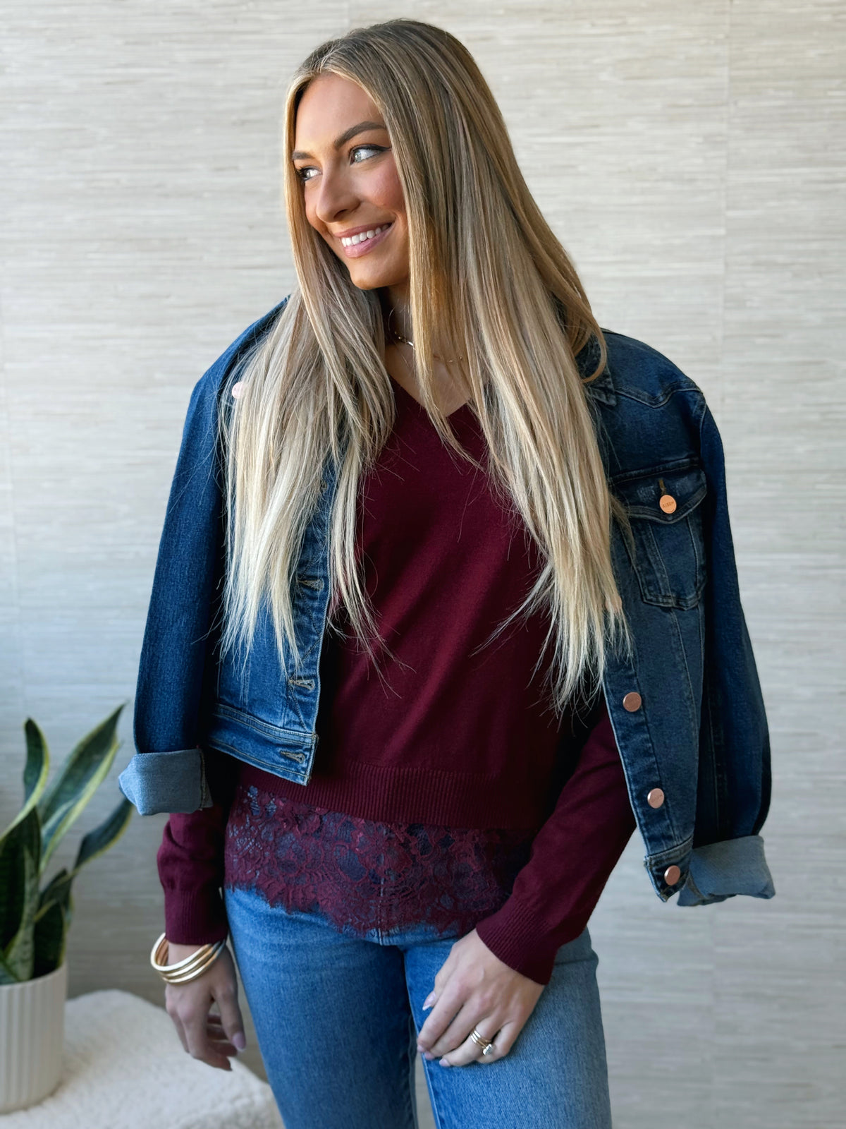 Show and Tell Sweater - WINE