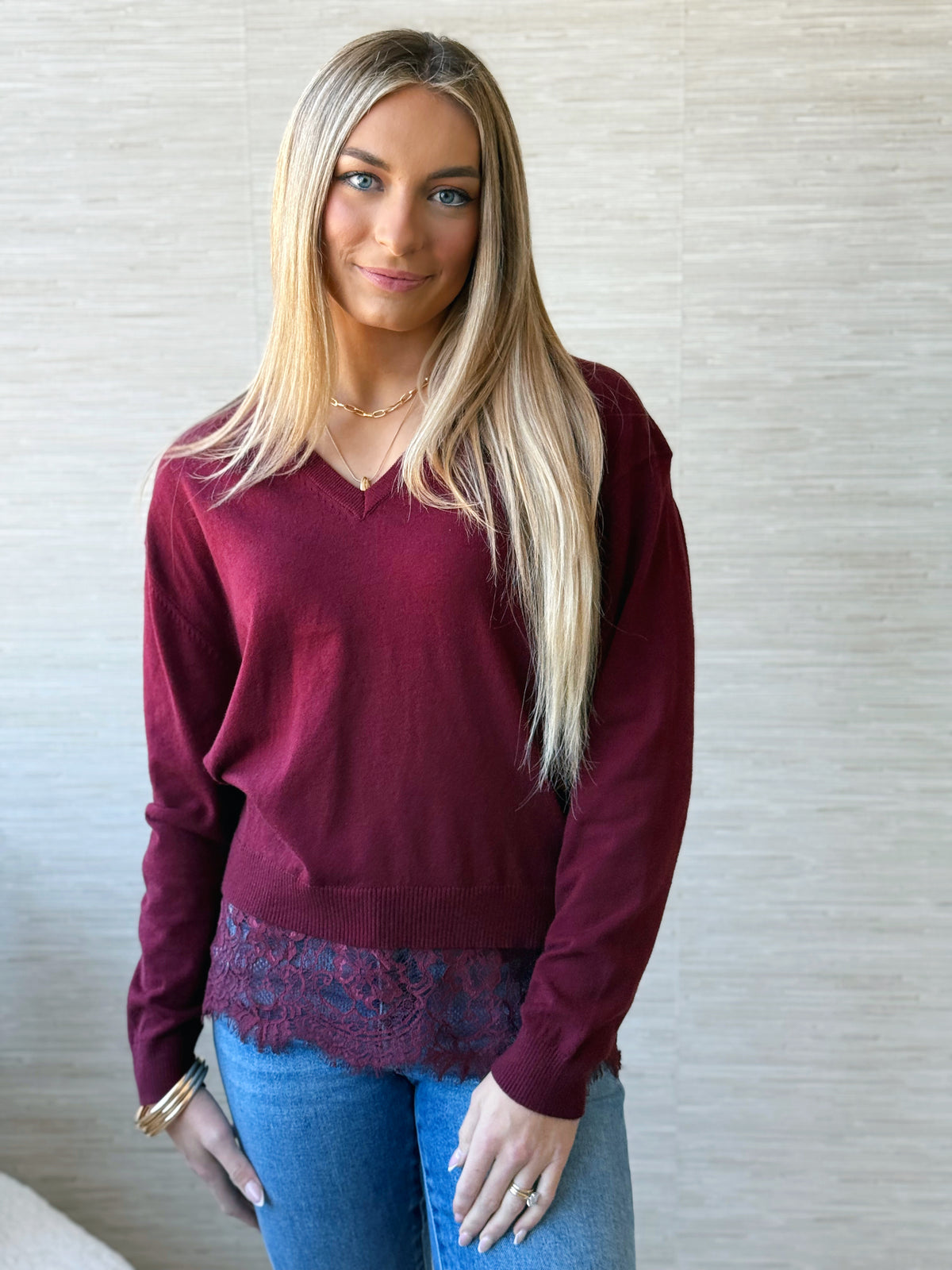 Show and Tell Sweater - WINE