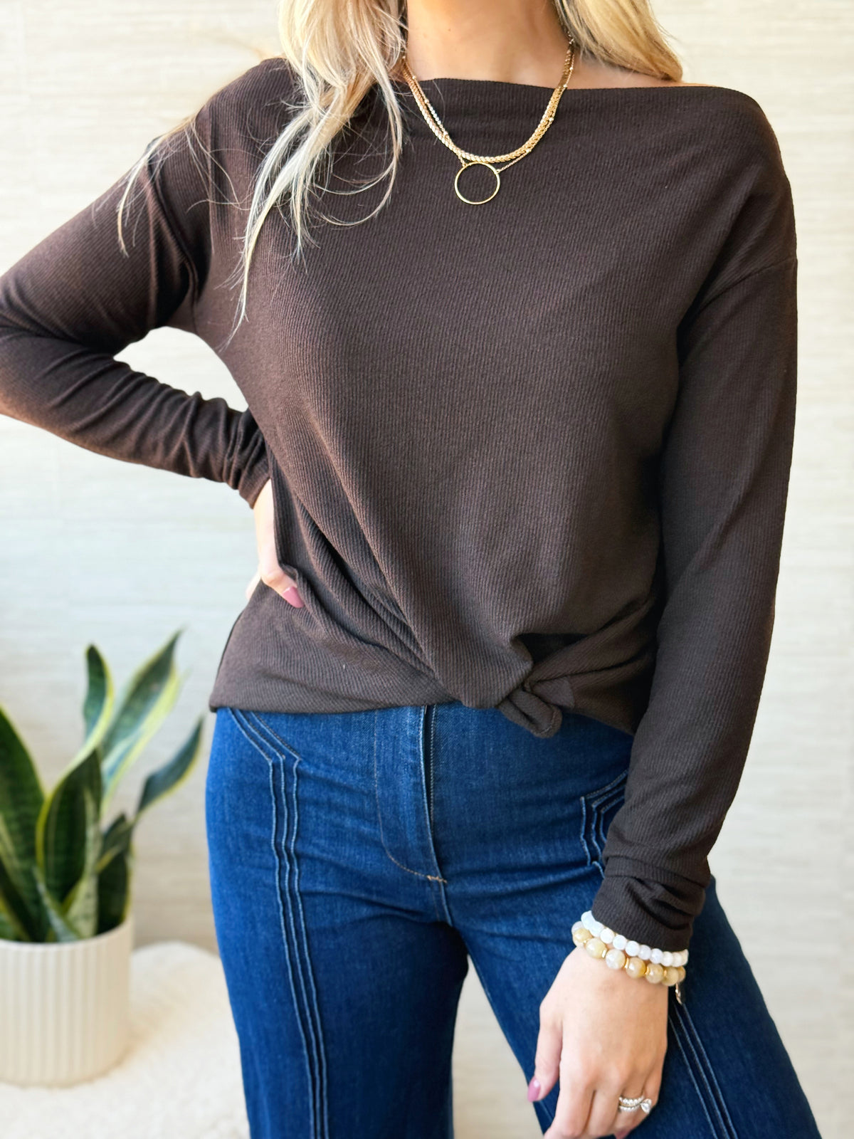 Tassi Top - CHOCOLATE