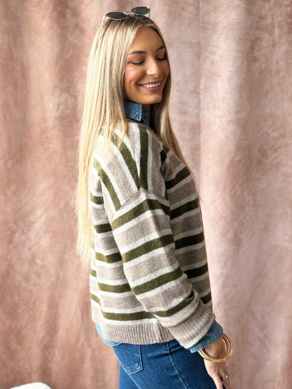 Garden Girl Sweater - MUSHROOM