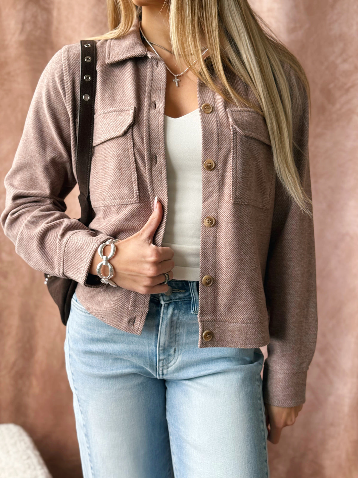 Faye Jacket - CLOVE HEATHER