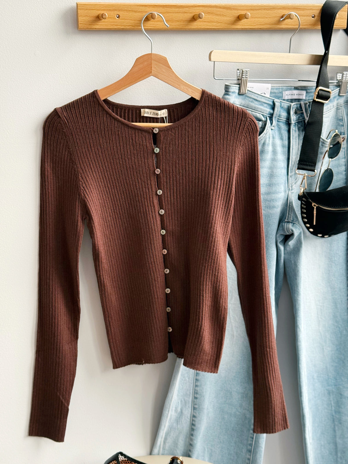 Junia Cardigan - DARK BROWN