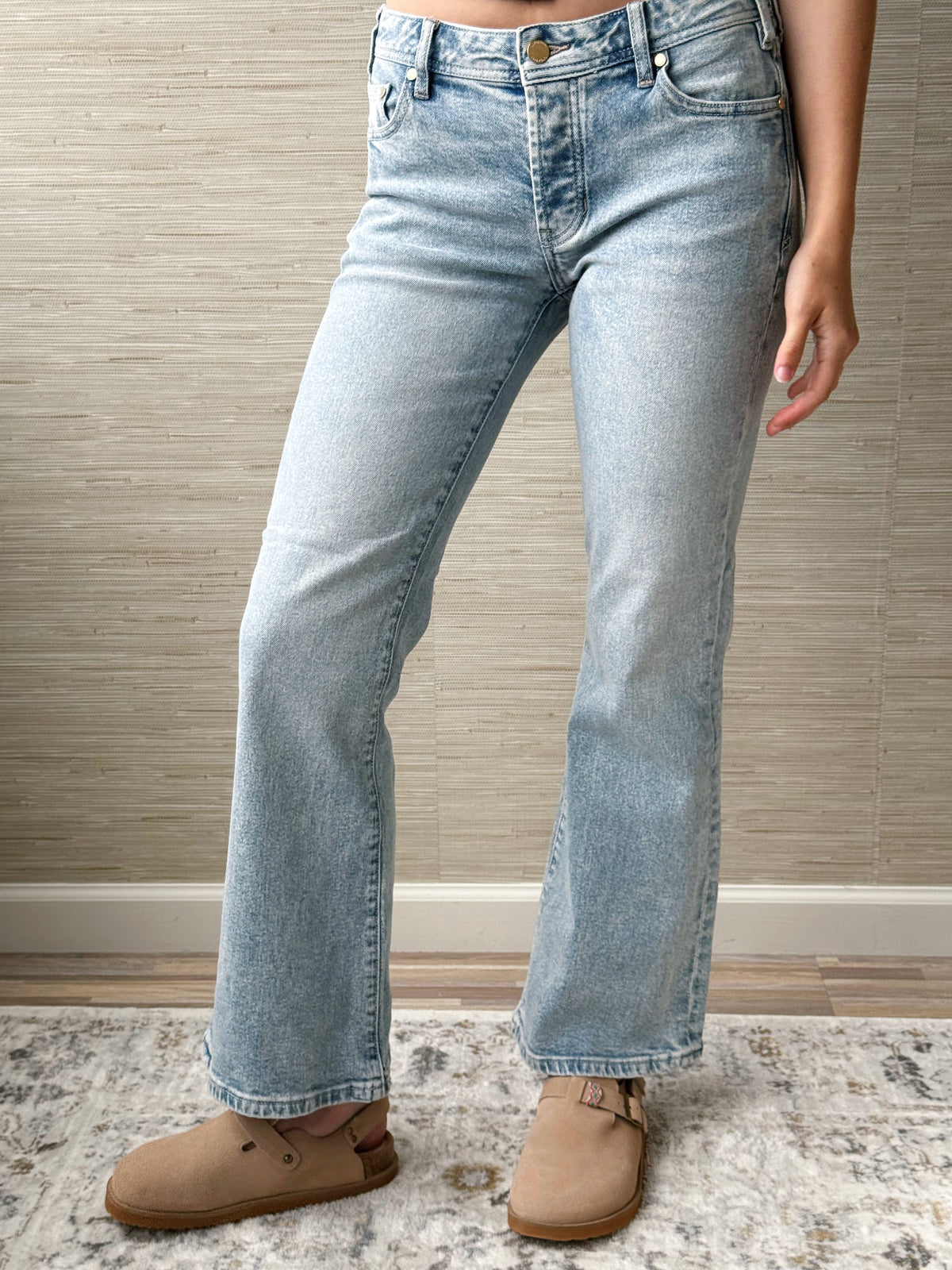 [LIVERPOOL] Dakota Low Rise Loose Flare Jean - PRAIRIE MIST