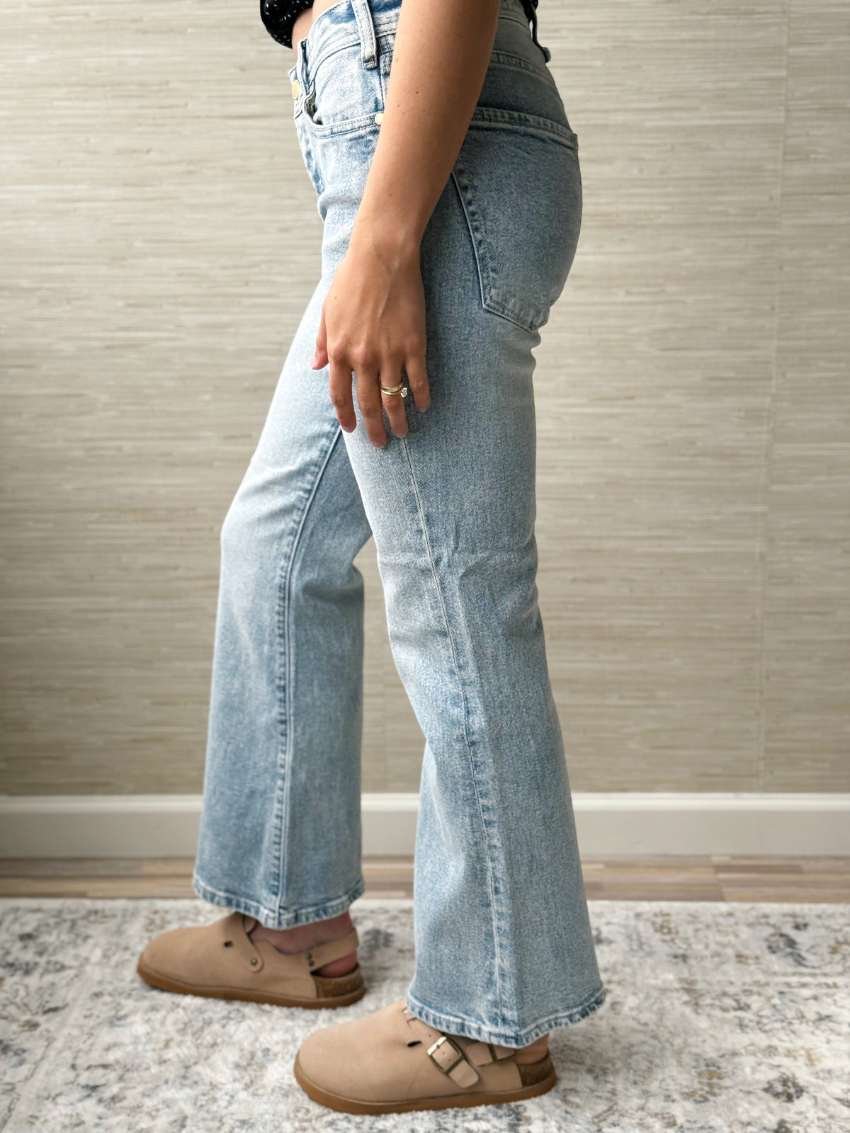 [LIVERPOOL] Dakota Low Rise Loose Flare Jean - PRAIRIE MIST